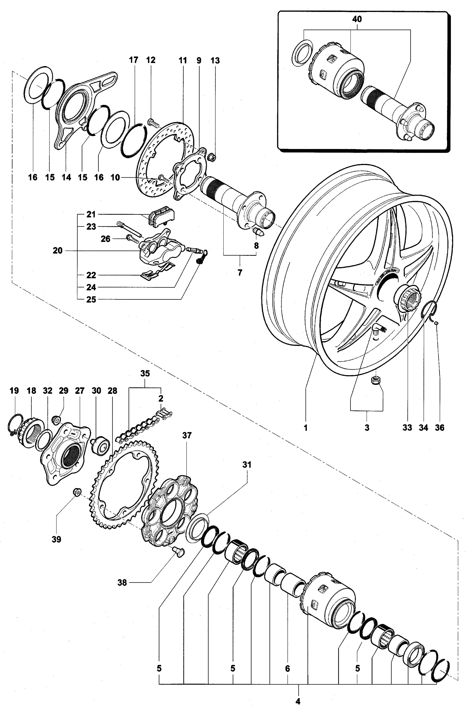 Rear Wheel Assembly


