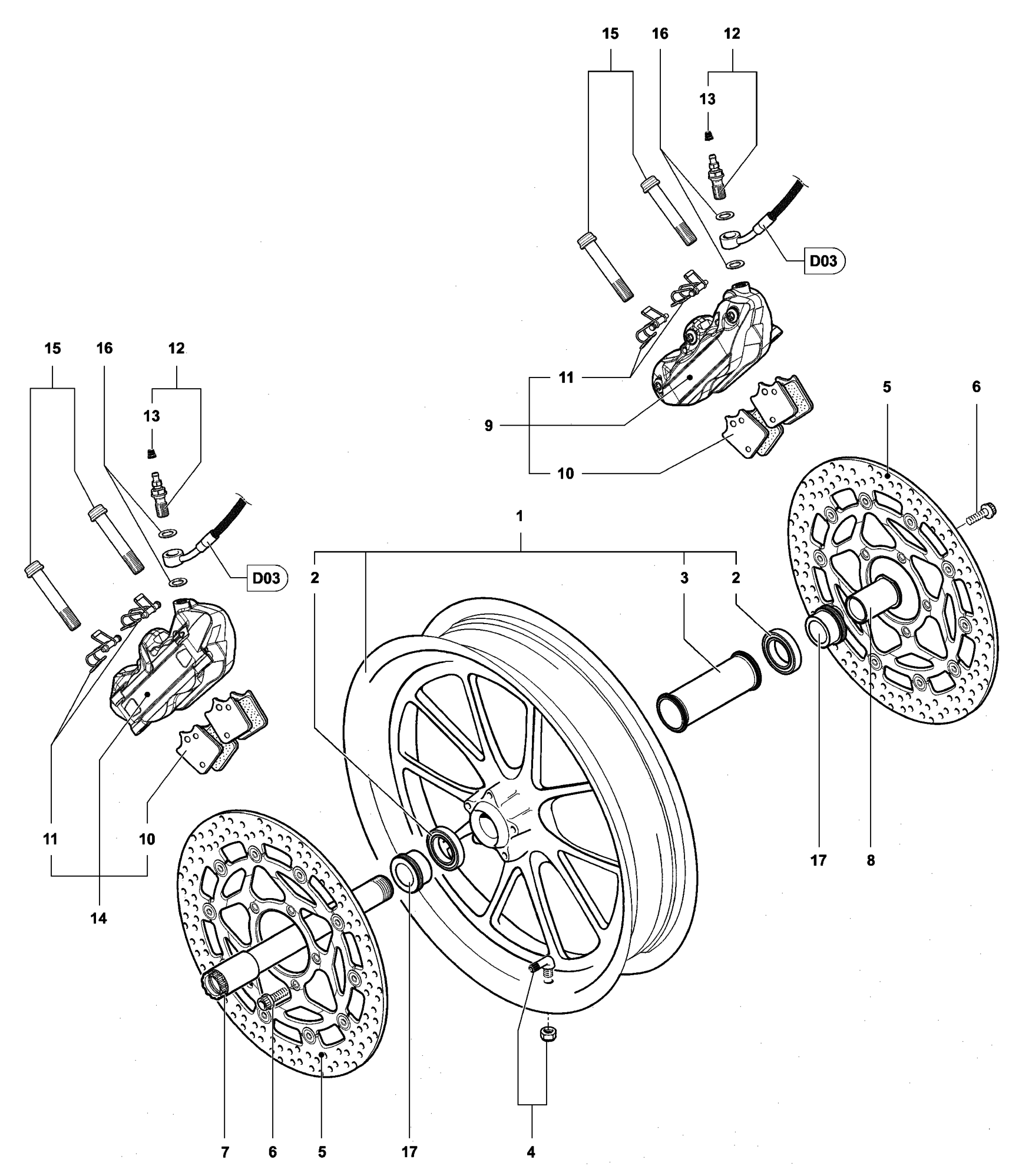 Front Wheel Assembly Italia


