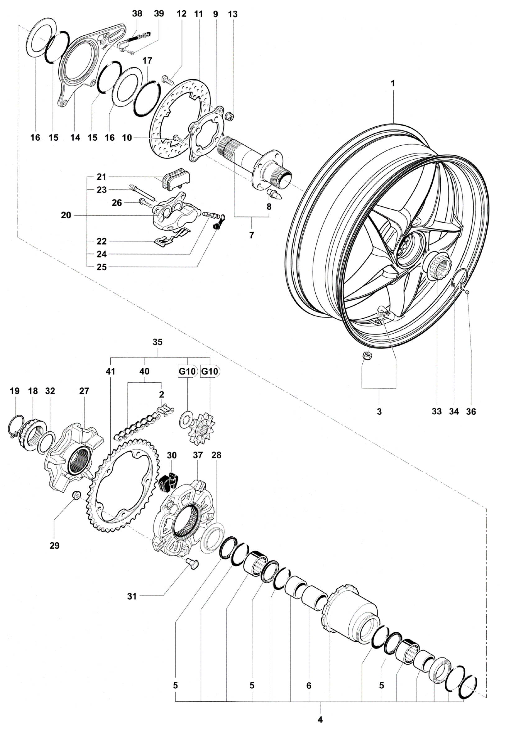 Rear Wheel Assembly


