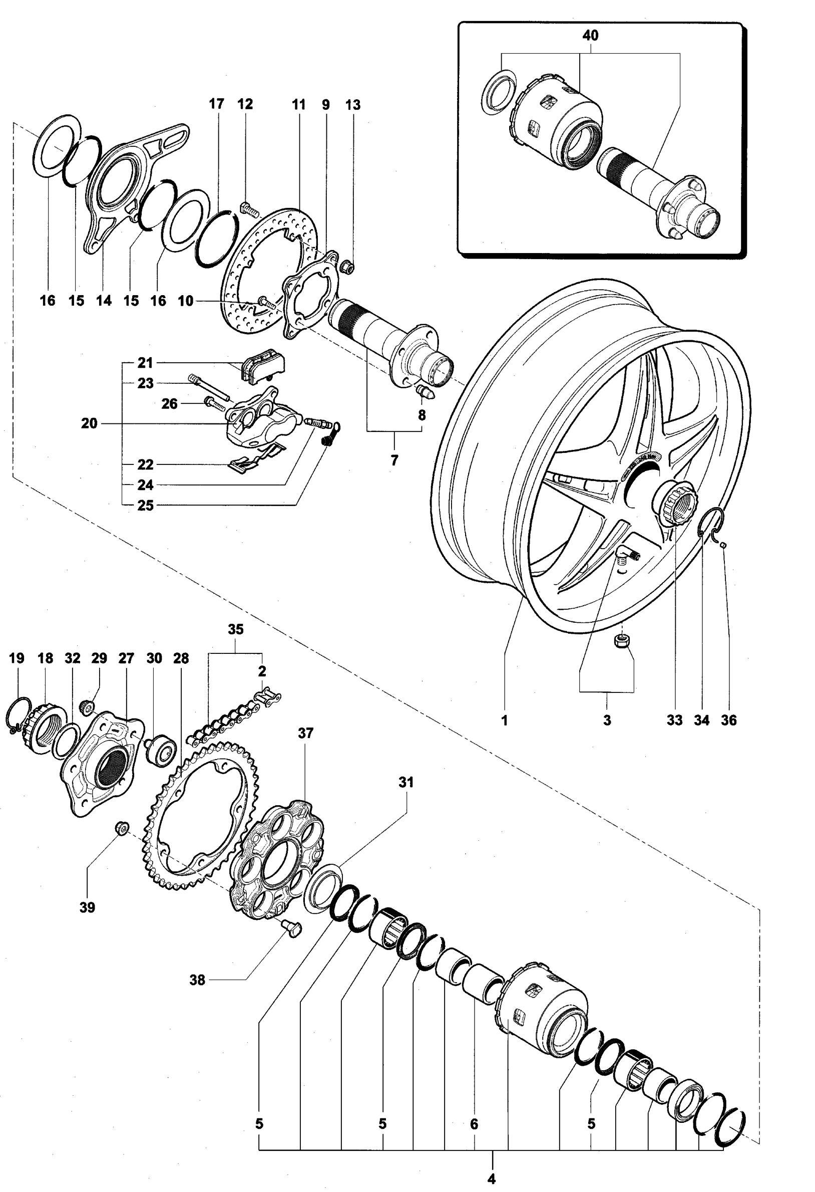 Rear Wheel Assembly


