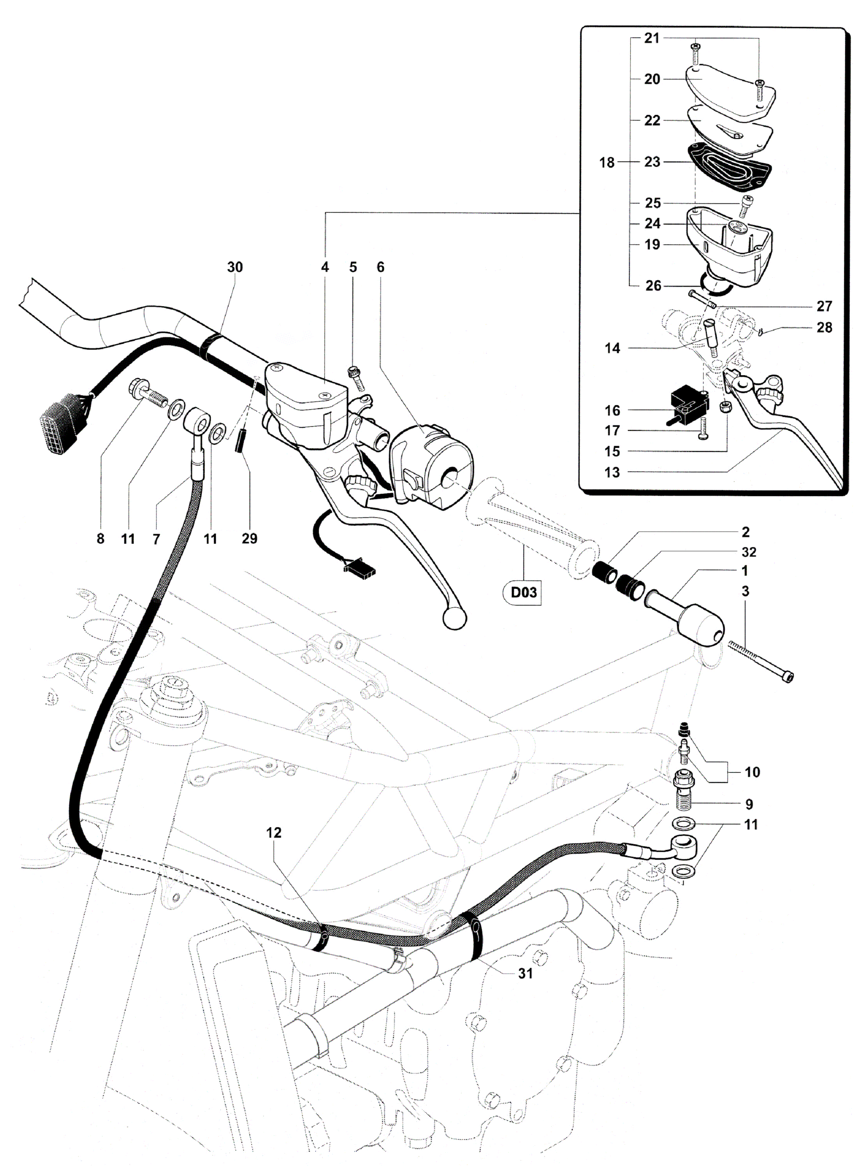 Handlebar Assembly Left


