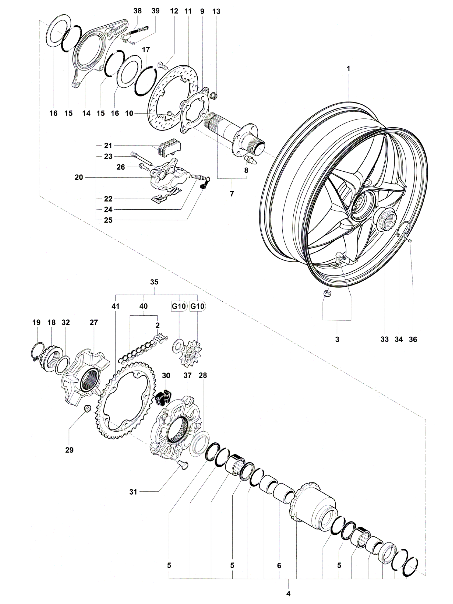 Rear Wheel Assembly


