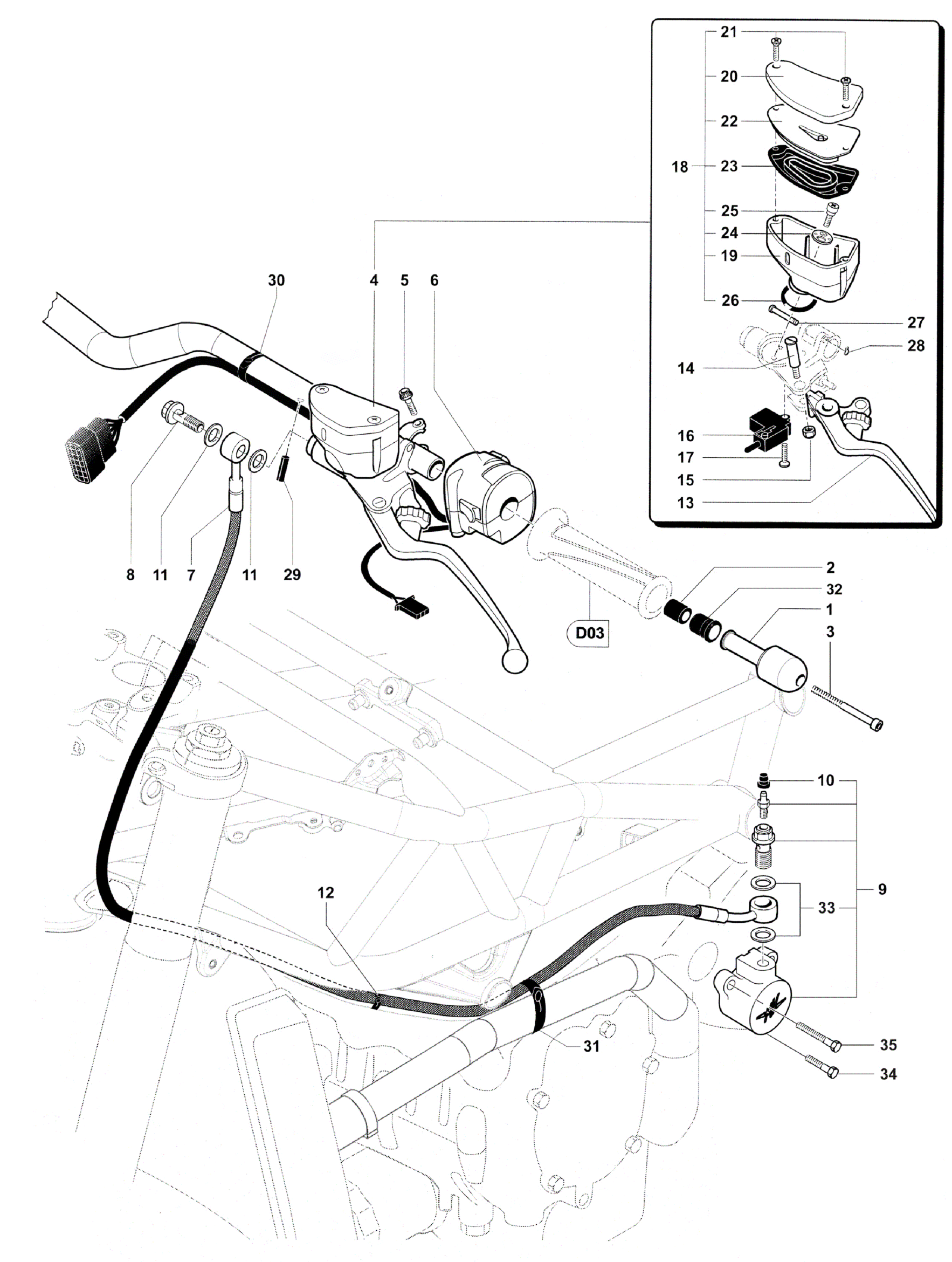 Handlebar Assembly Left


