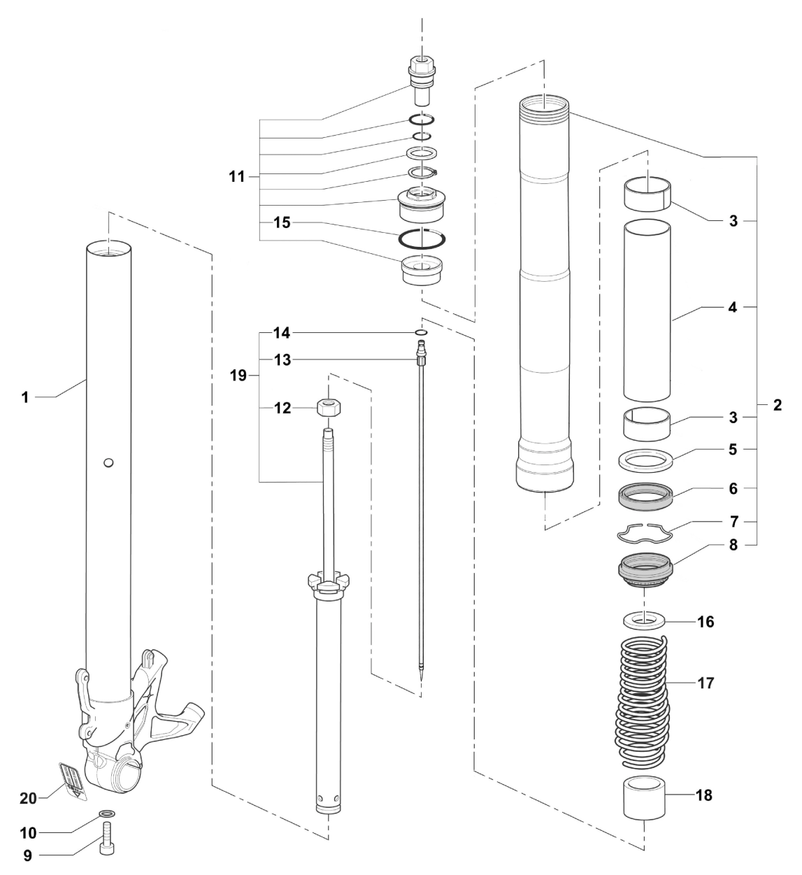 Right-hand Fork F3 675  F3 800  F


