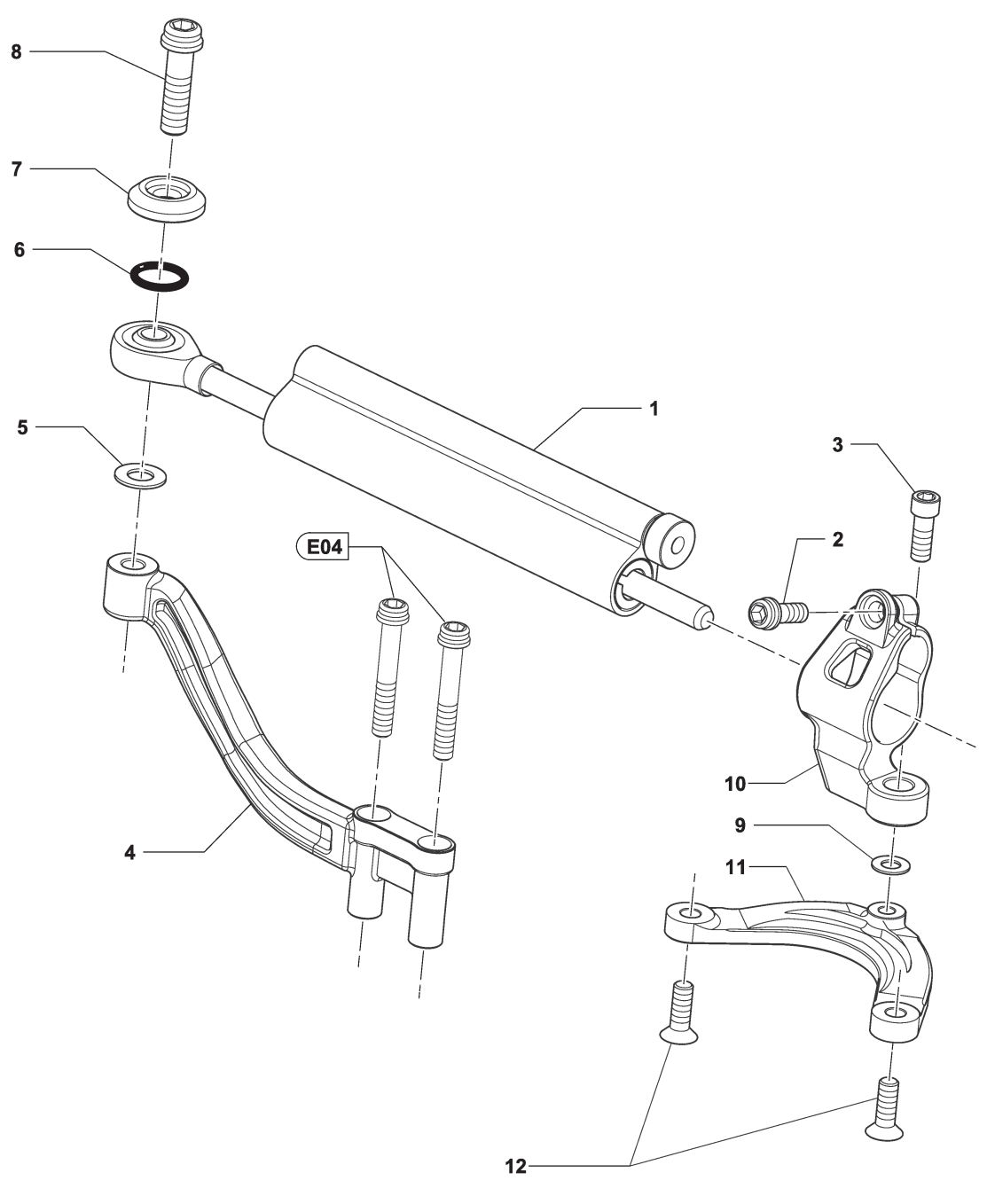 Steering Damper F3 Oro


