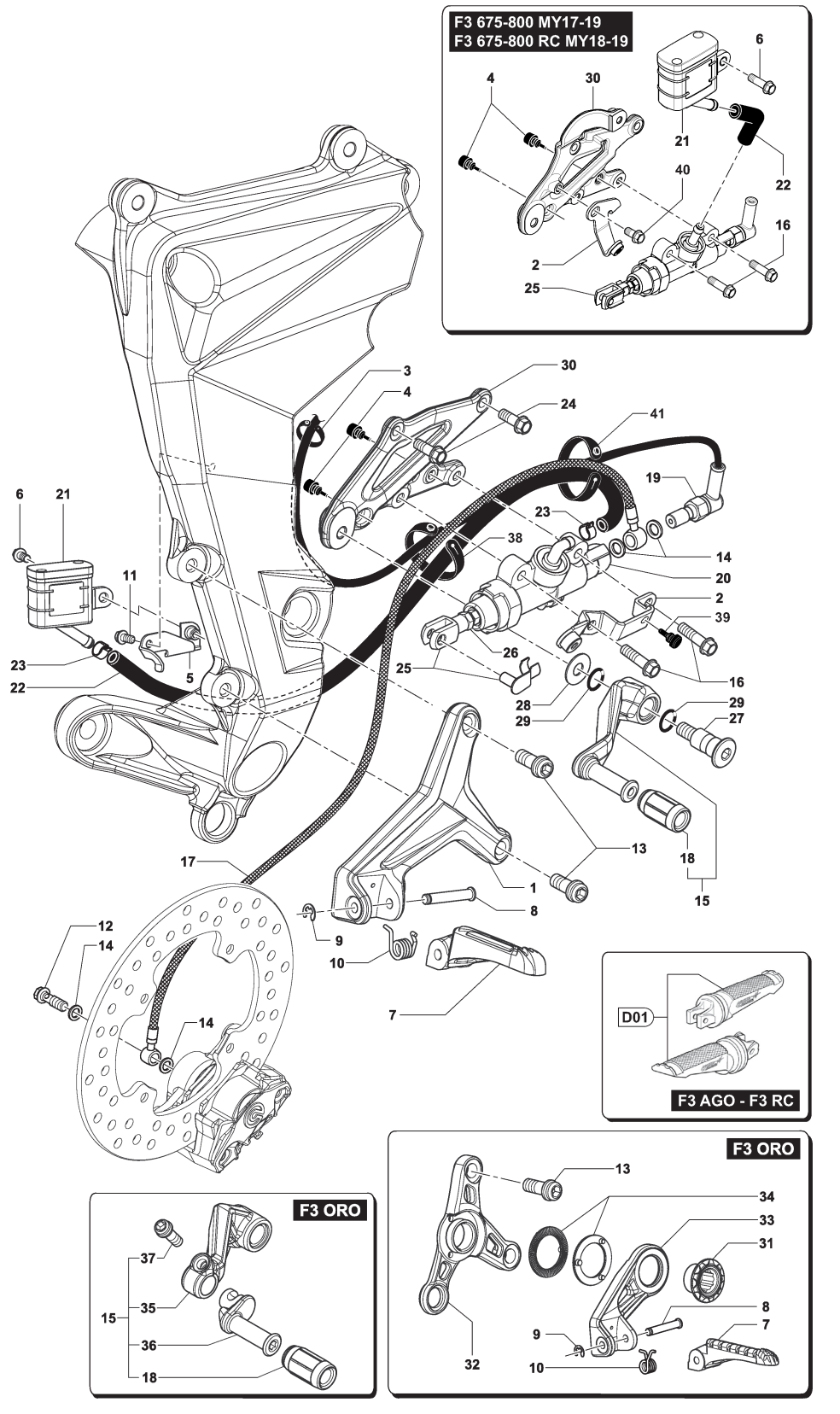 Right-hand Footrest Assembly


