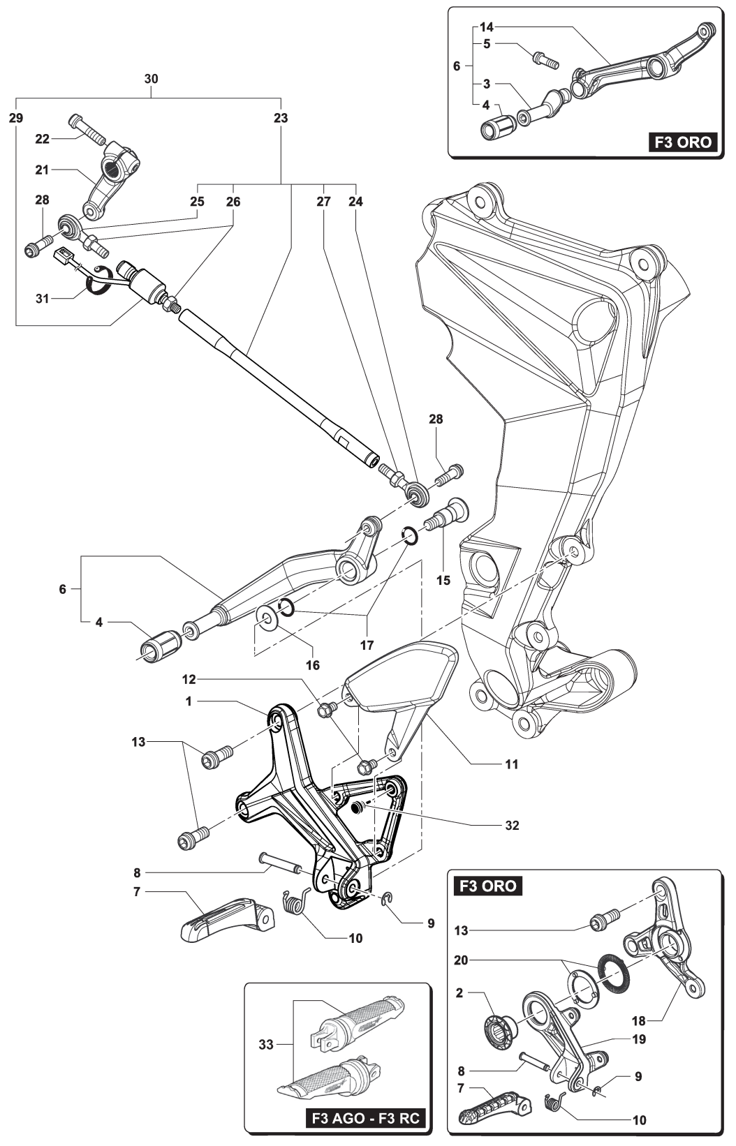 Left-hand Footrest Assembly


