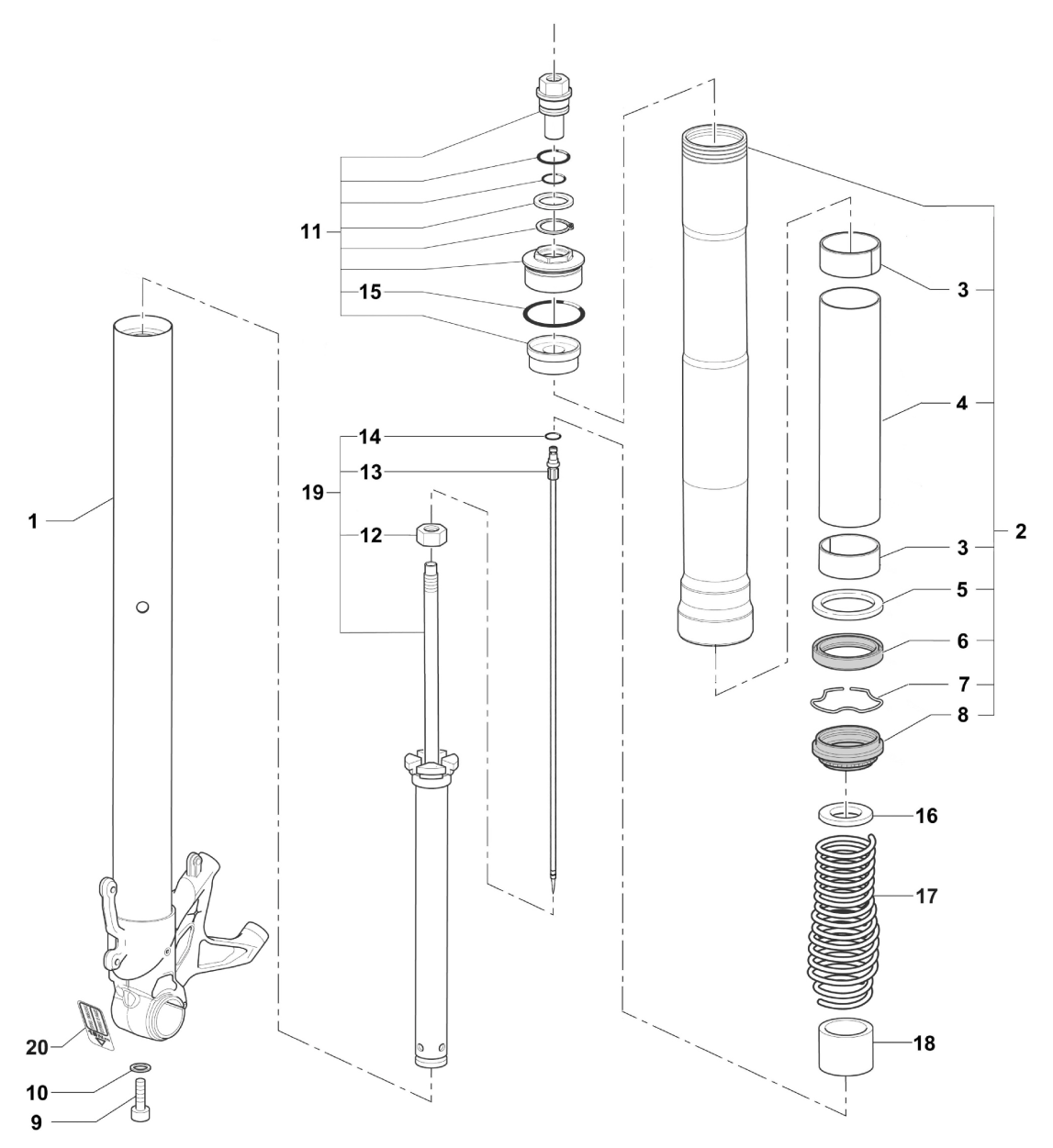 Right-hand Fork F3 675  F3 800  F


