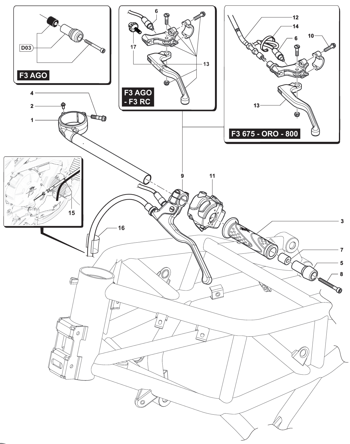 Left-hand Handlebar Assembly


