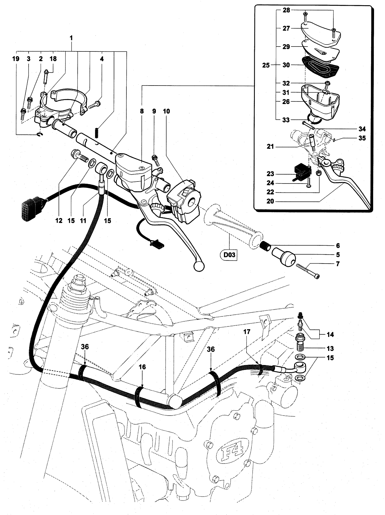 Handlebar Assembly Left


