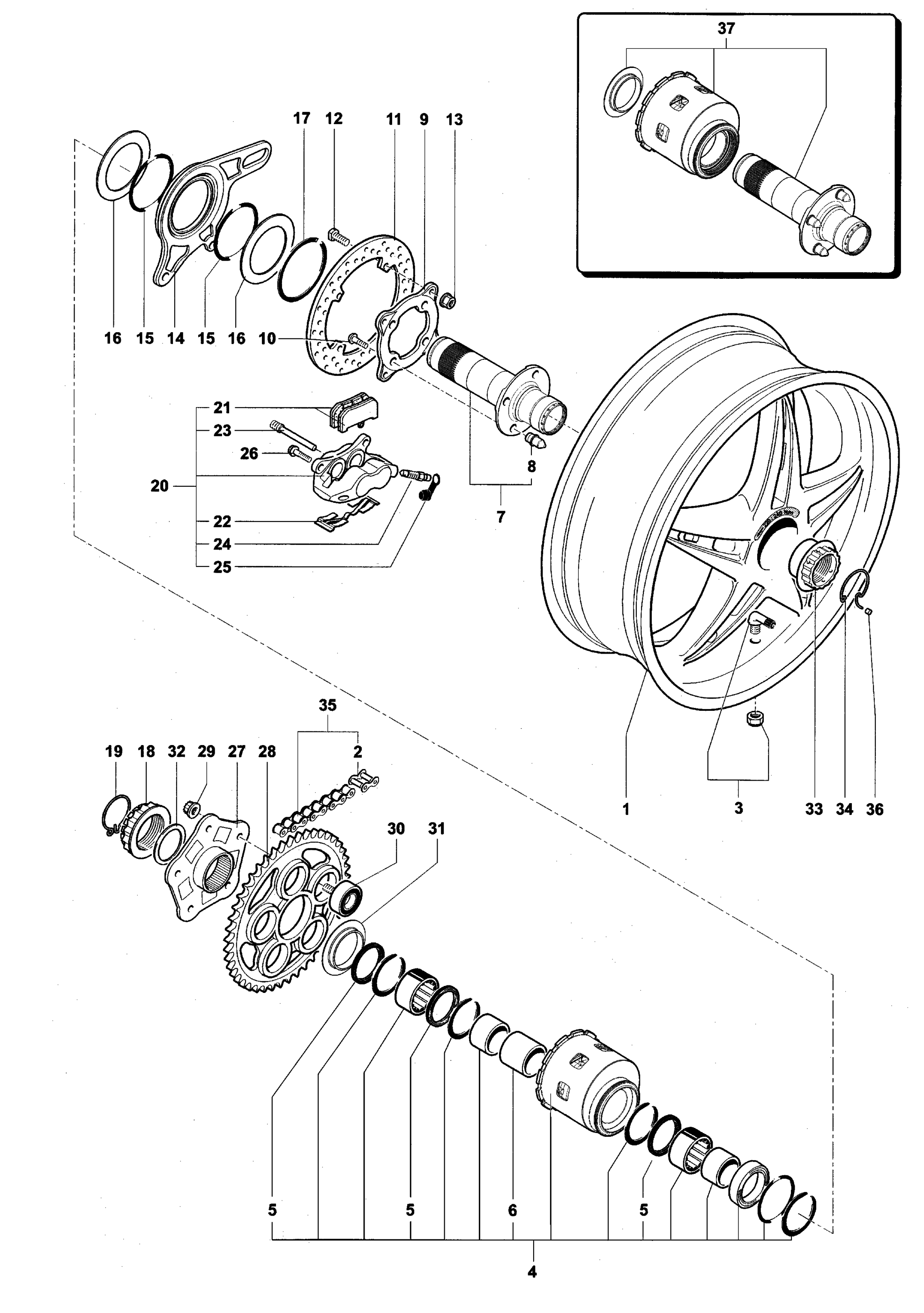 Rear Wheel Assembly


