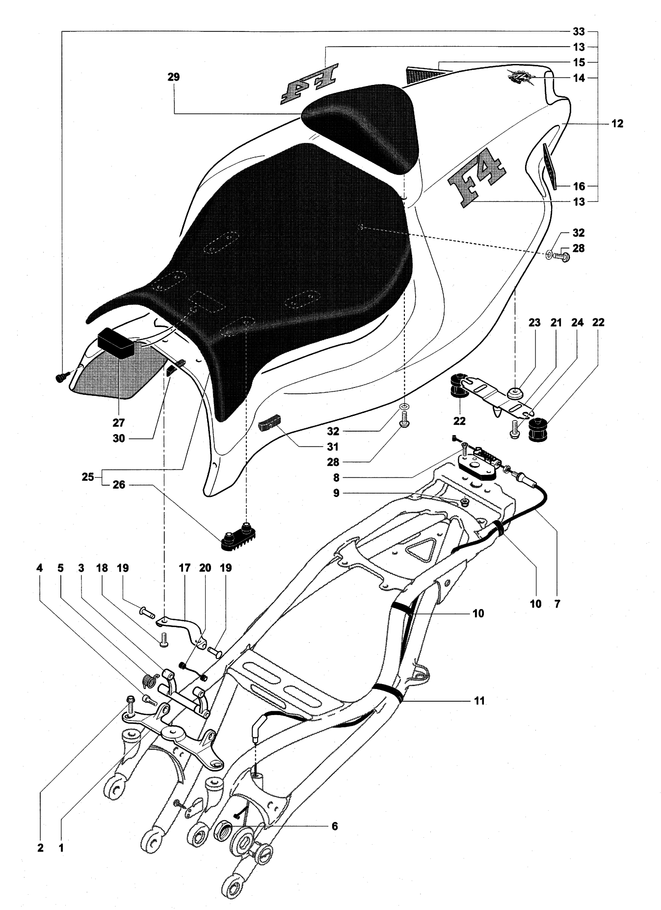 Rear Fairing Single Seat


