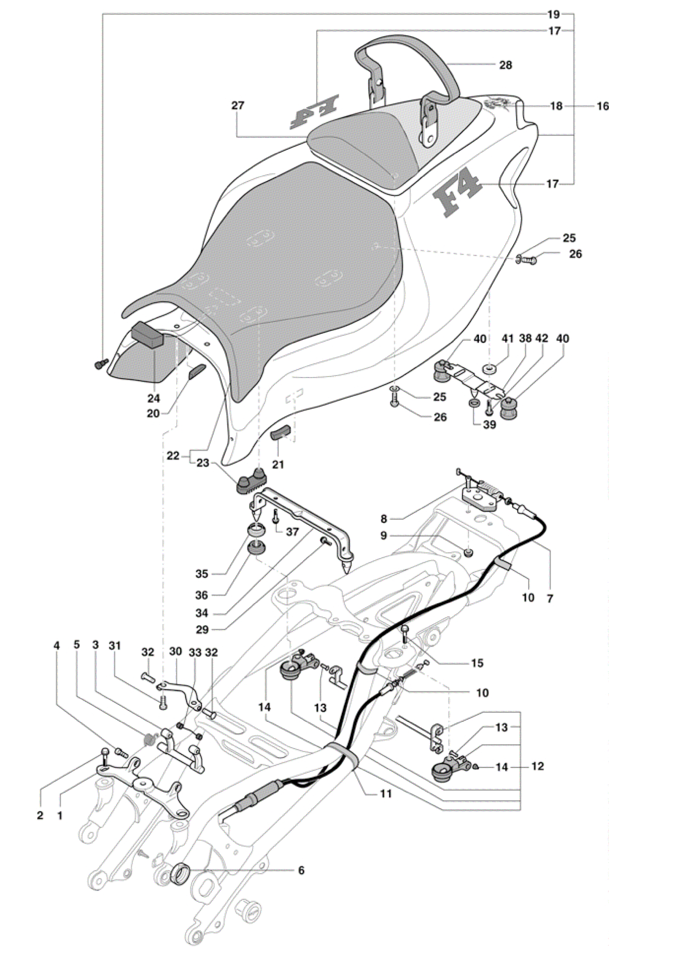 Rear Fairing Double Seat


