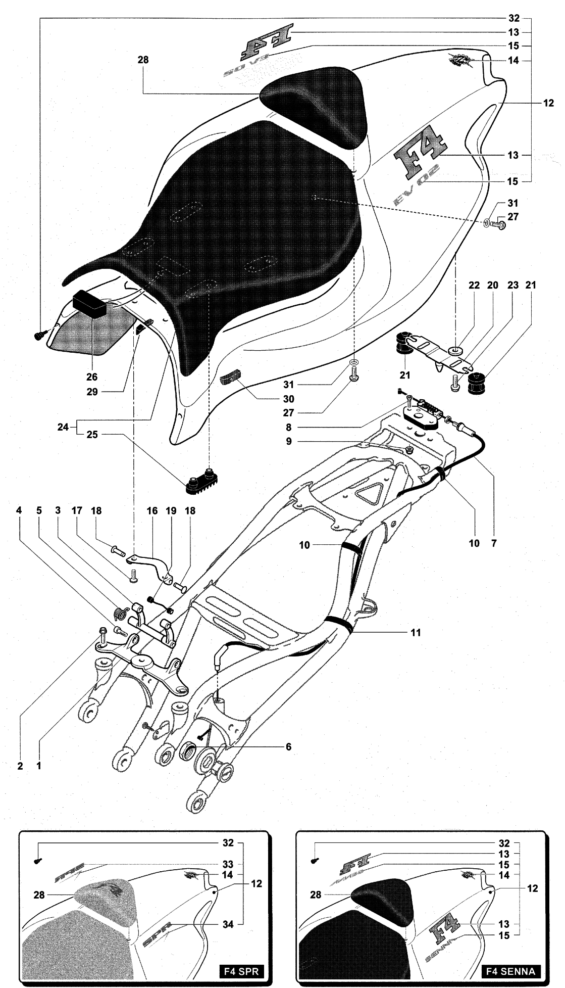 Rear Fairing Single Seat


