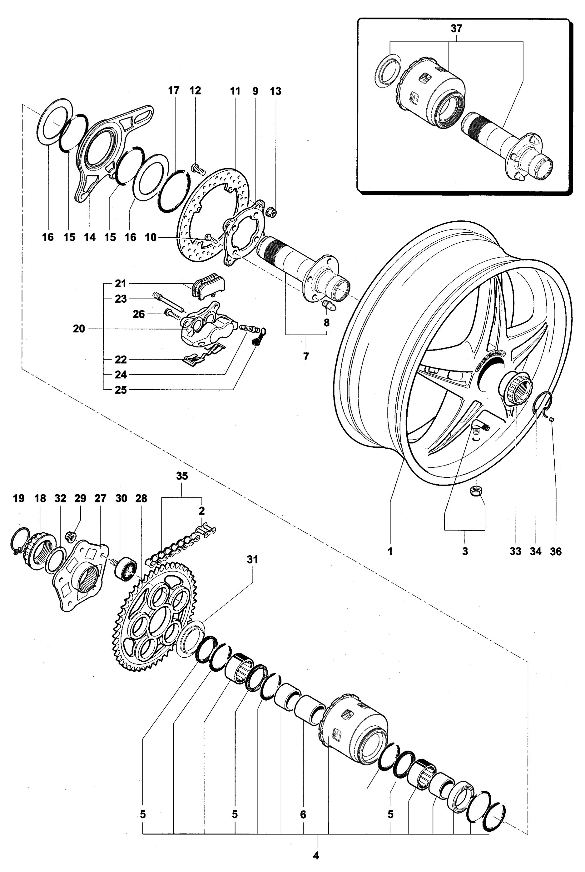 Rear Wheel Assembly


