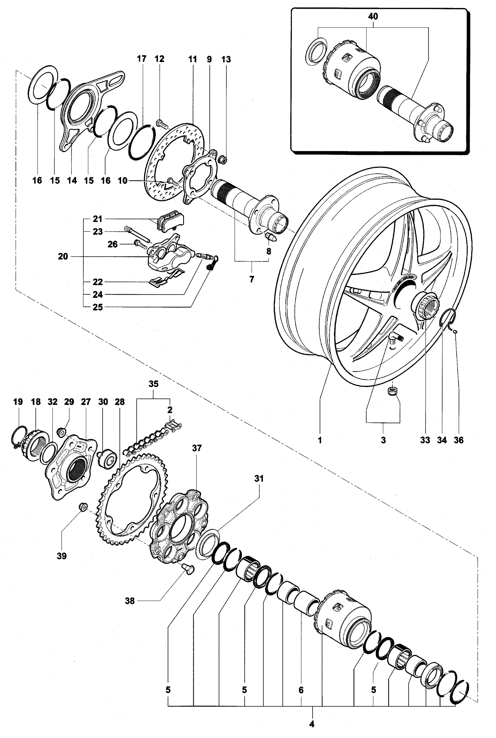 Rear Wheel Assembly


