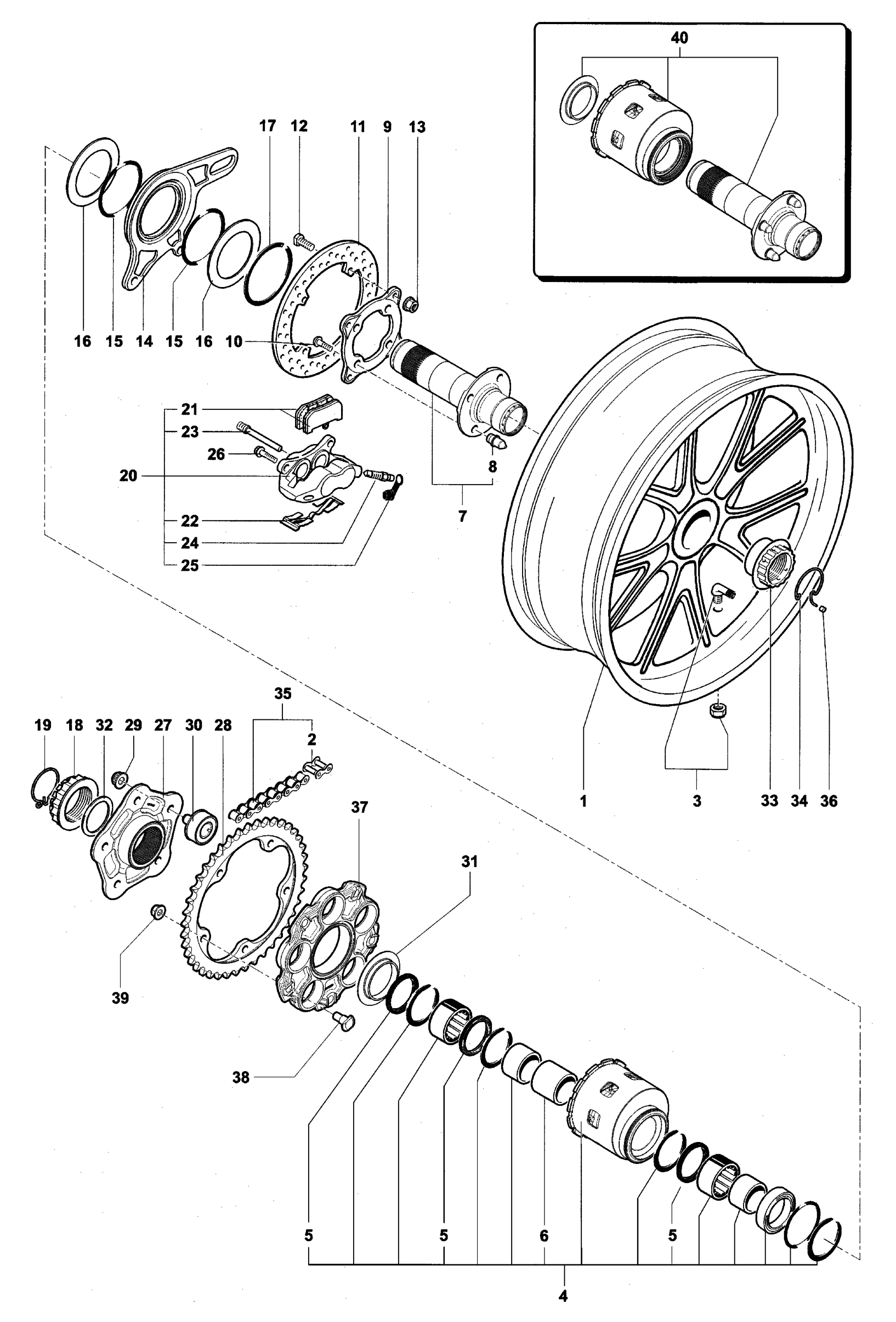 Rear Wheel Assembly


