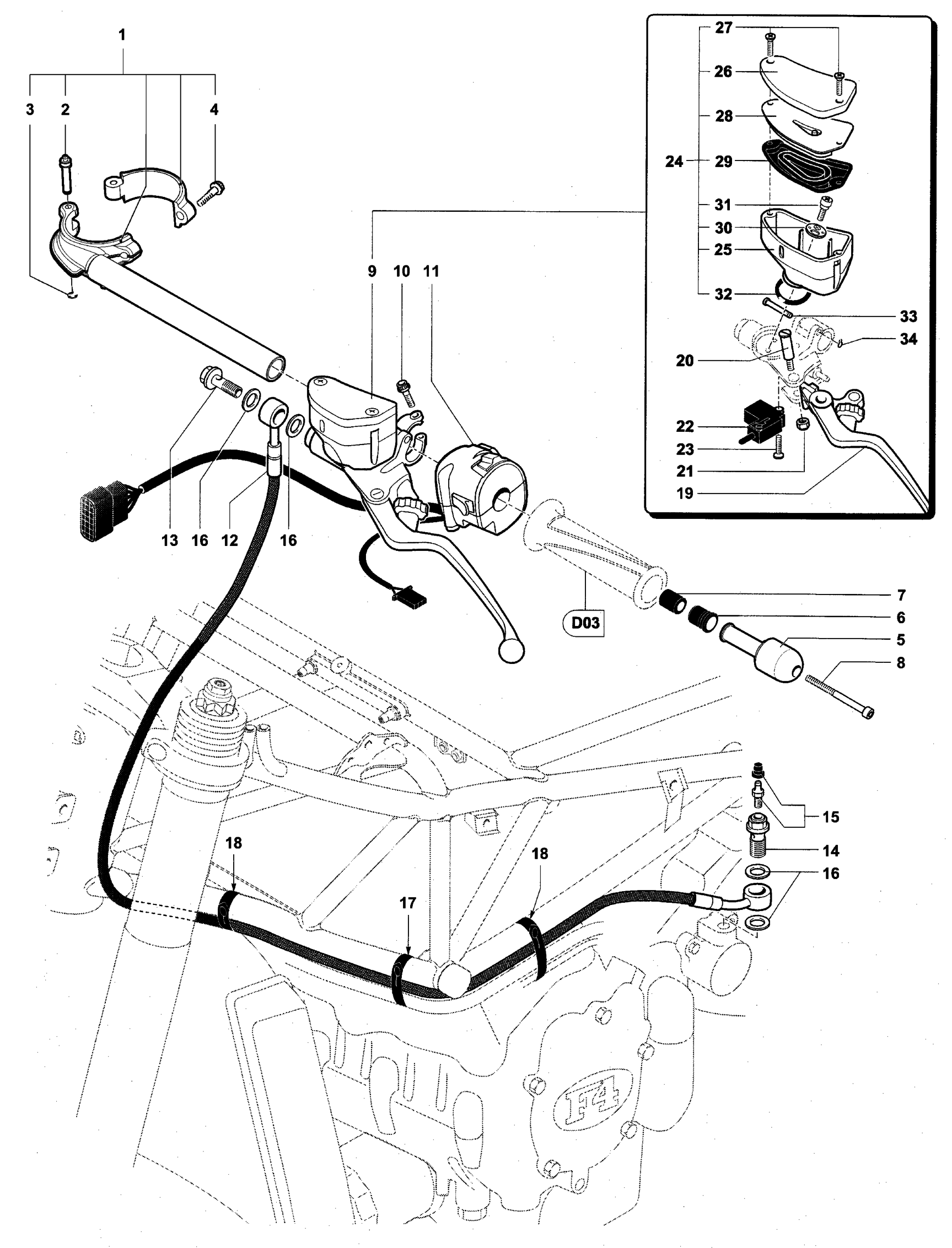 Handlebar Assembly Left


