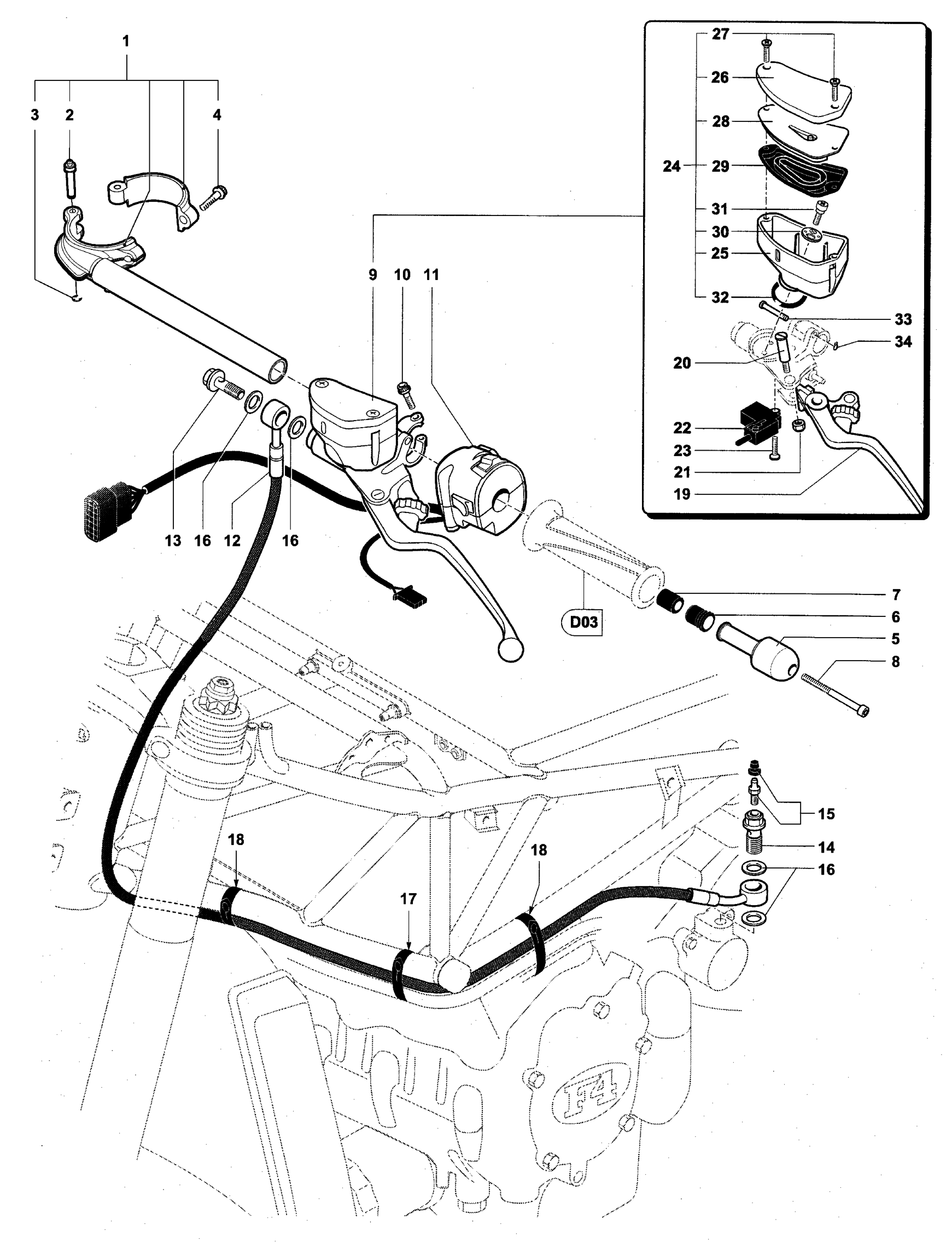 Handlebar Assembly Left


