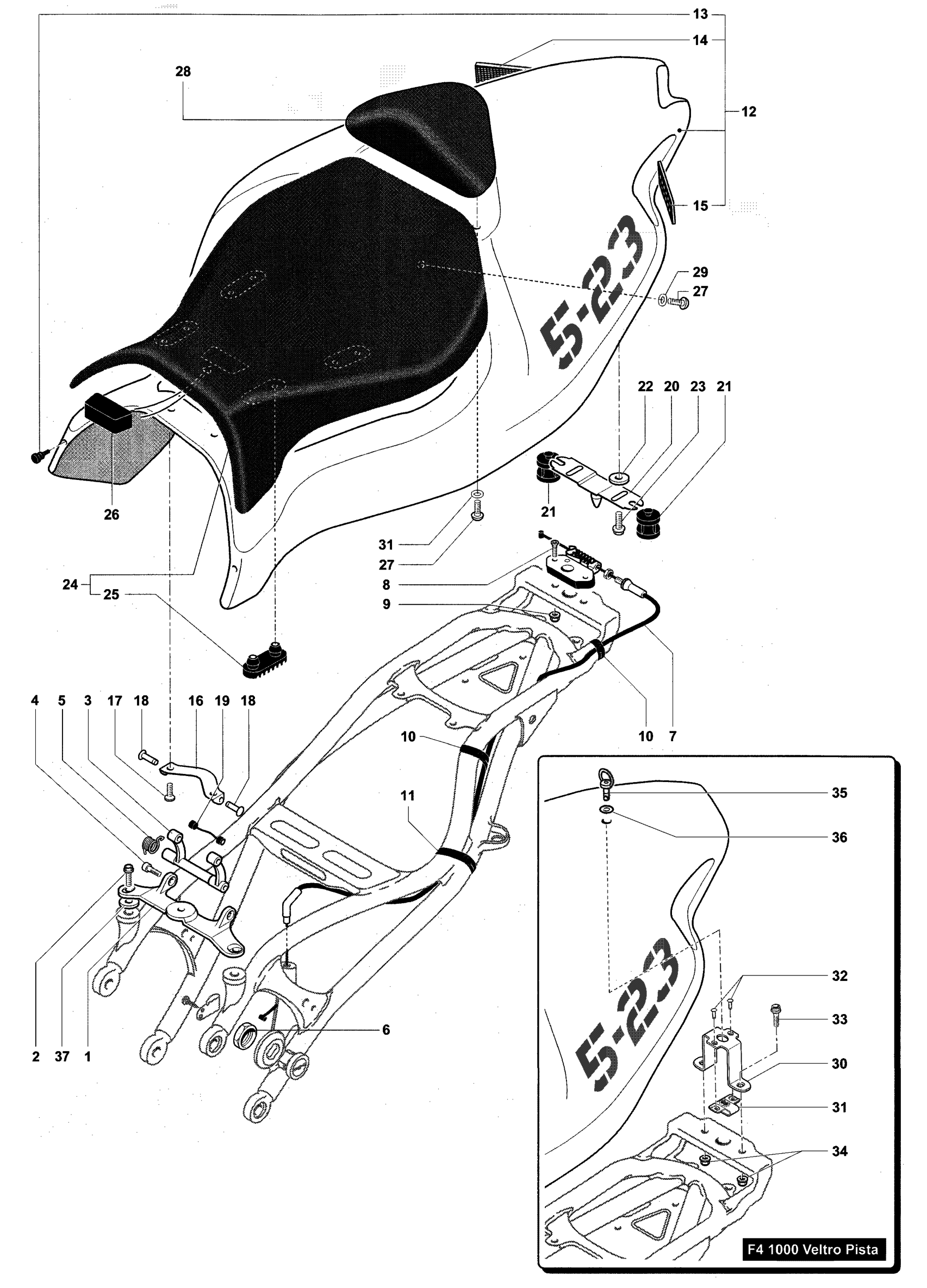 Rear Fairing Single Seat


