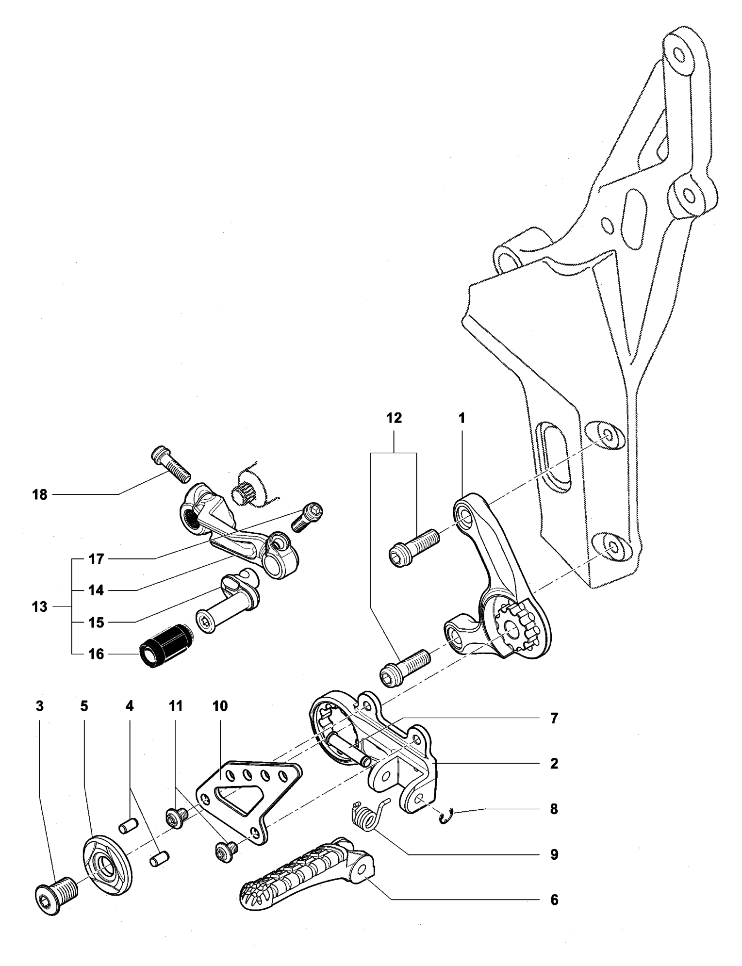 Footrest Assembly Left


