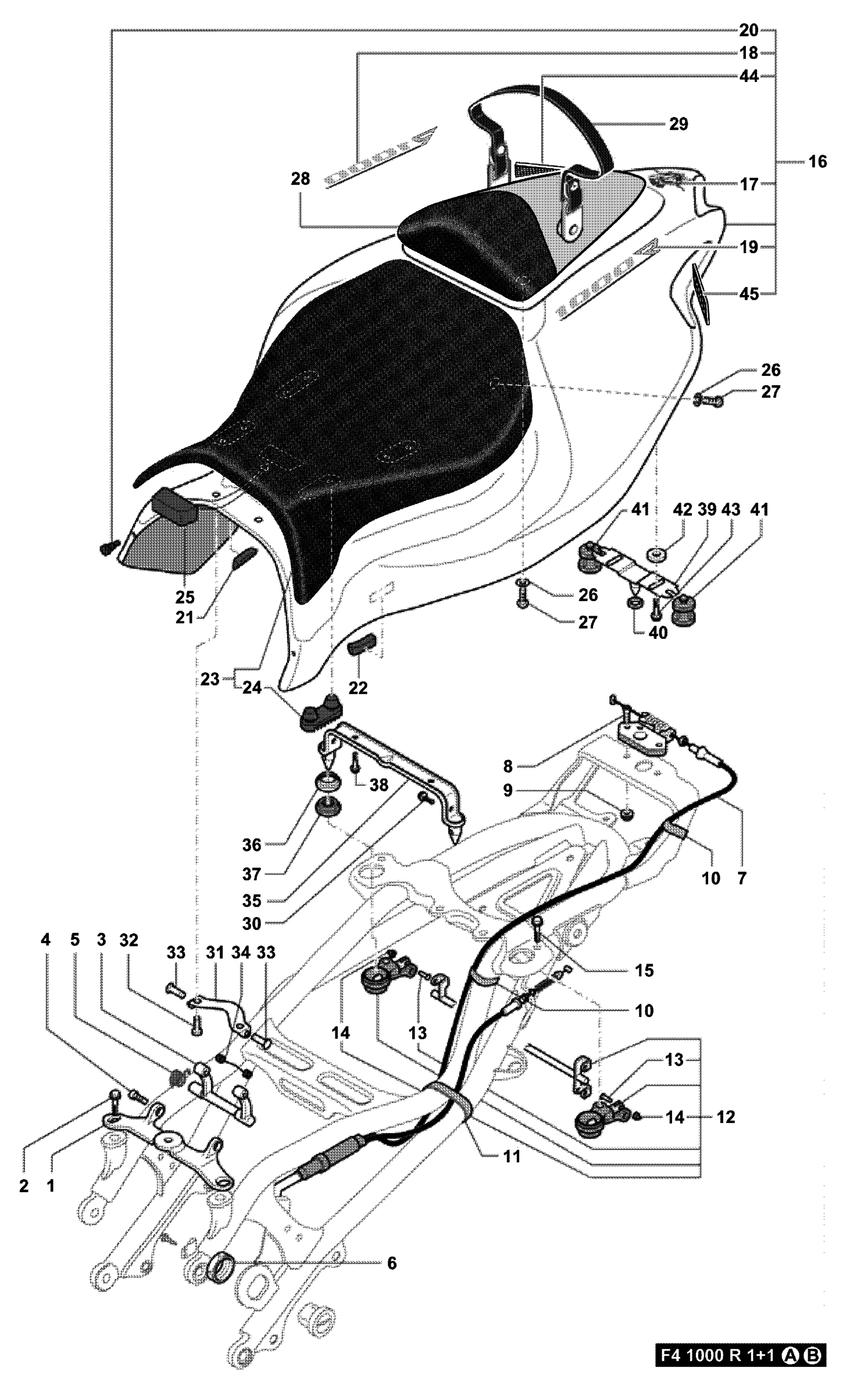 Rear Fairing Double Seat


