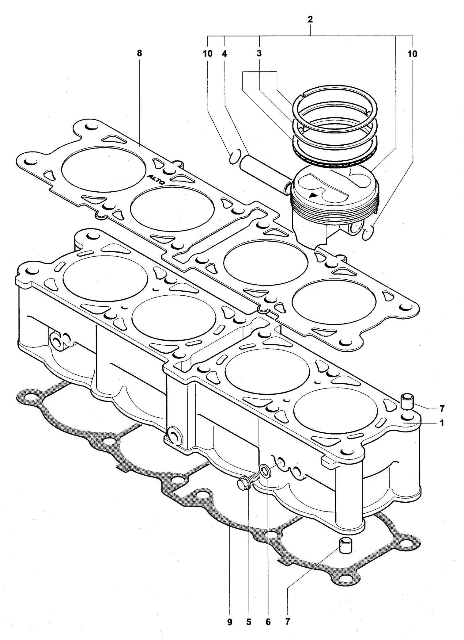 Cylinder  Piston Assembly


