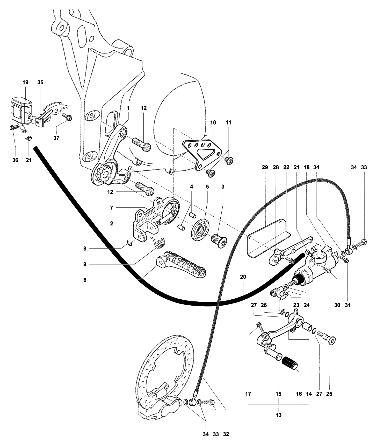 Footrest Assembly Right


