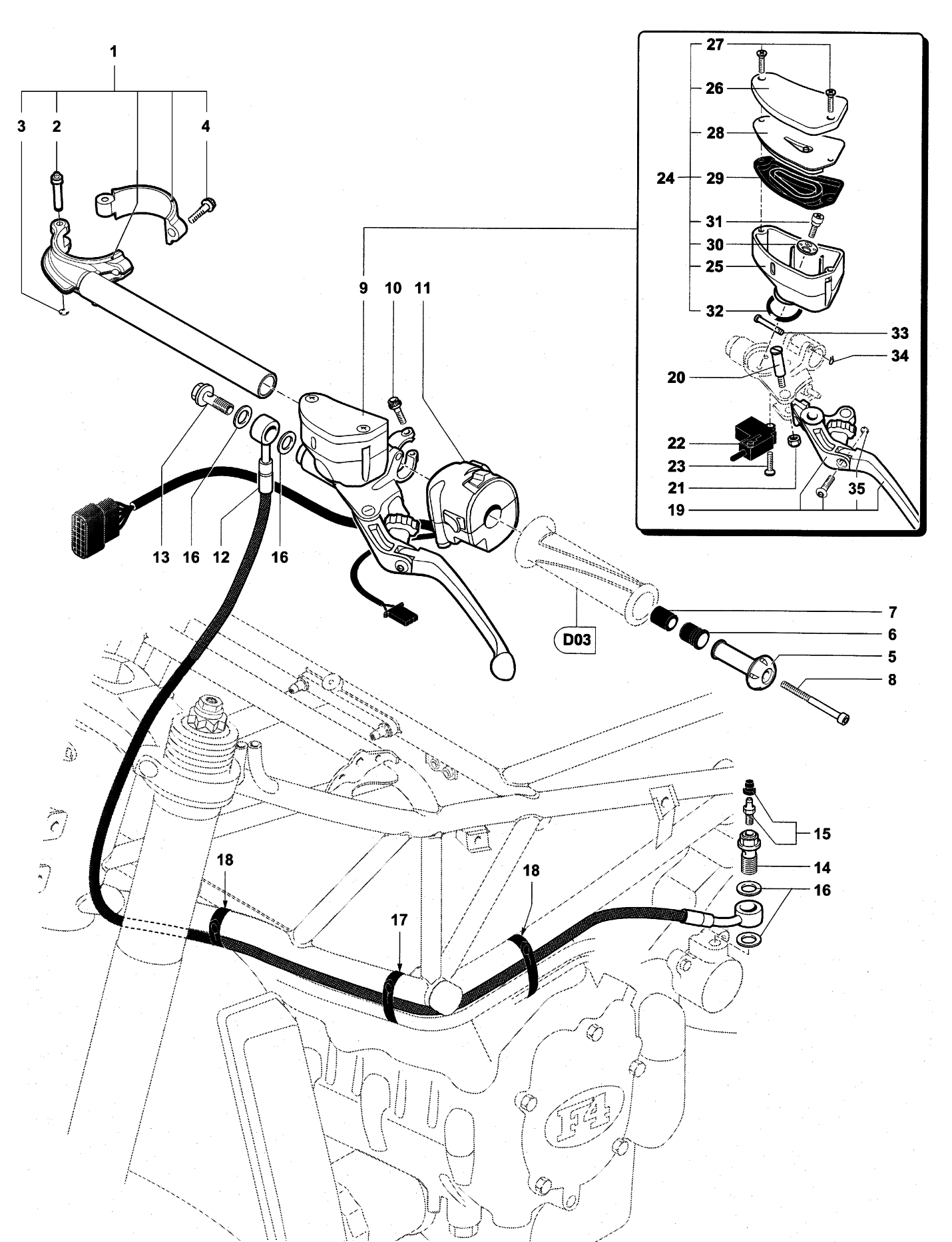 Handlebar Assembly Left


