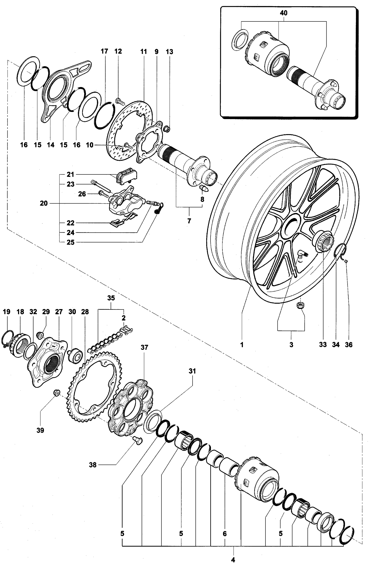 Rear Wheel Assembly


