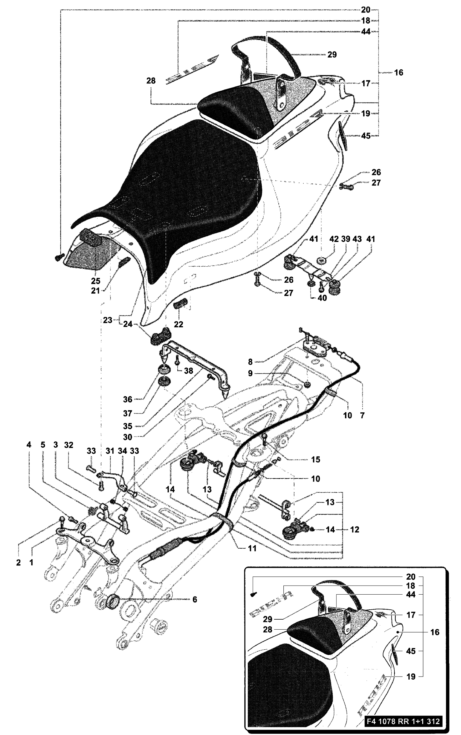 Rear Fairing Double Seat


