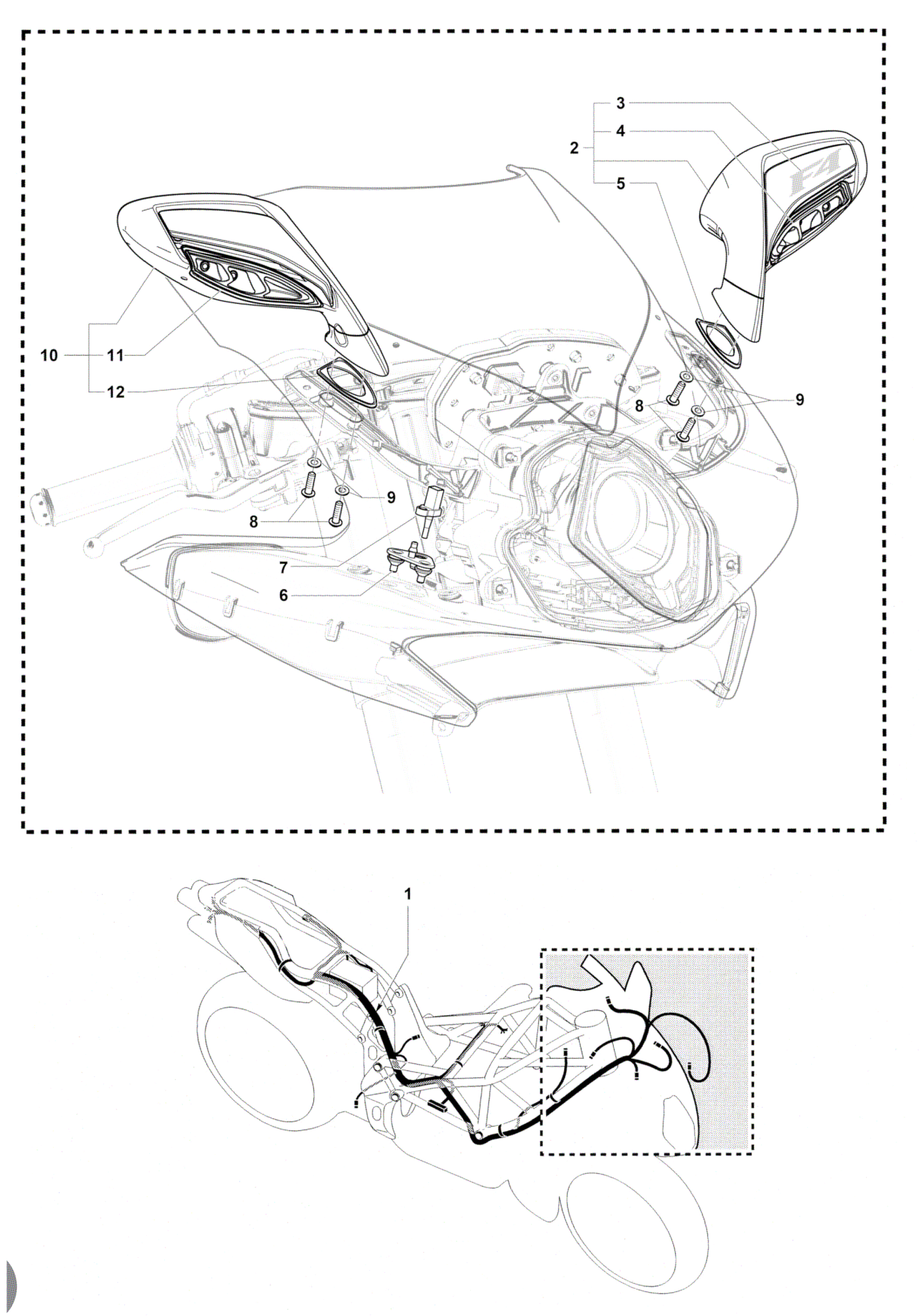 Wiring Harness - Mirrors


