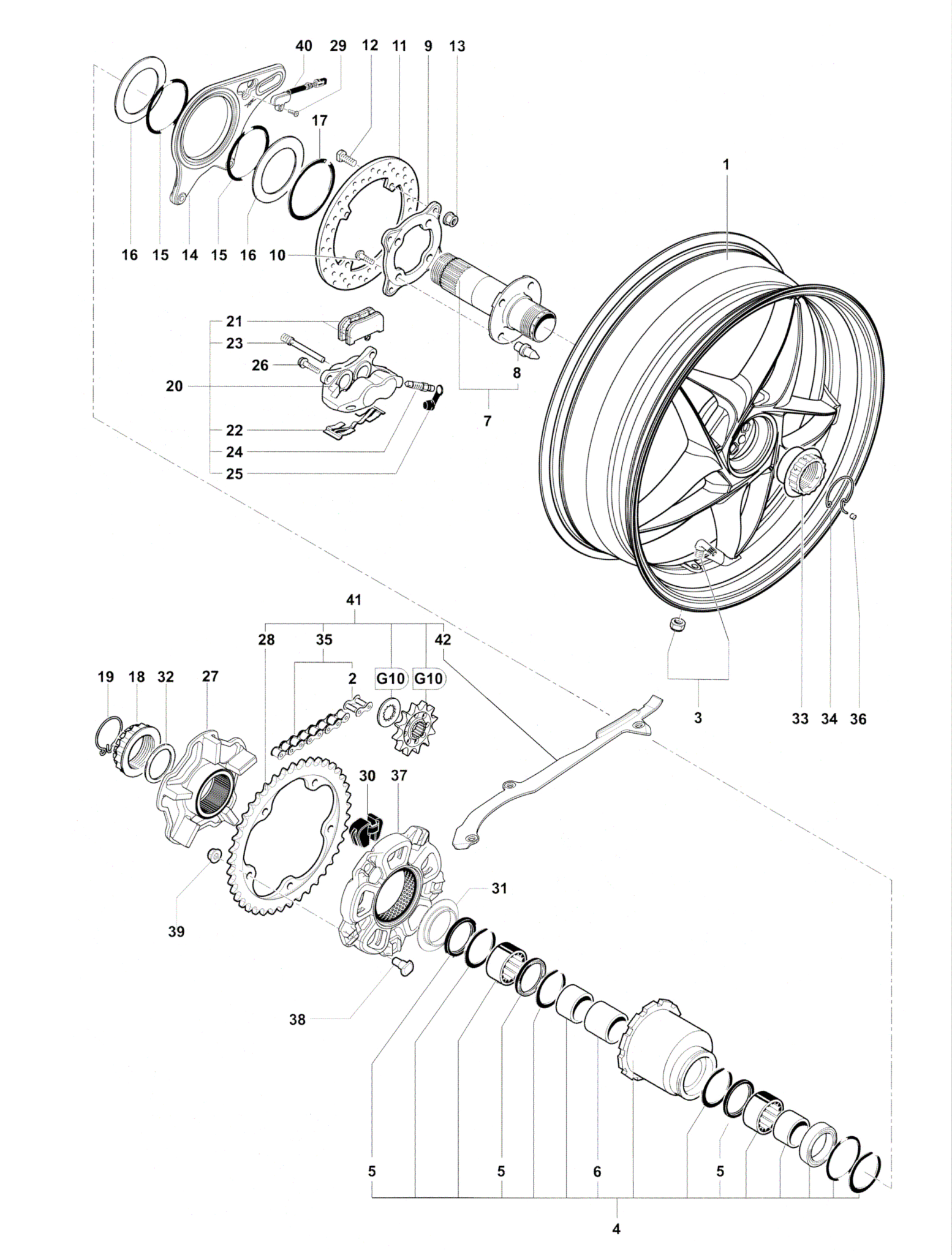 Rear Wheel Assembly


