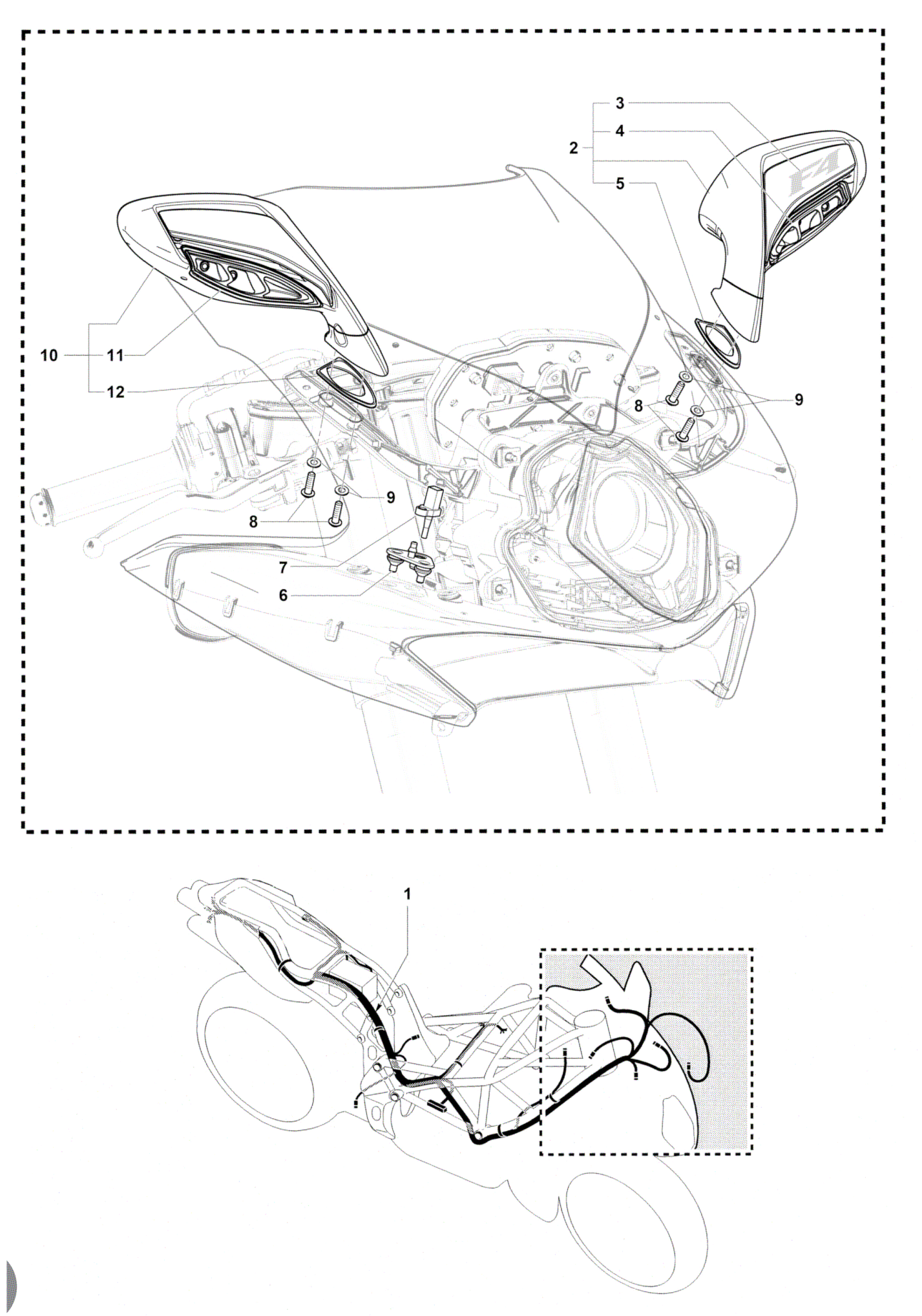 Wiring Harness - Mirrors


