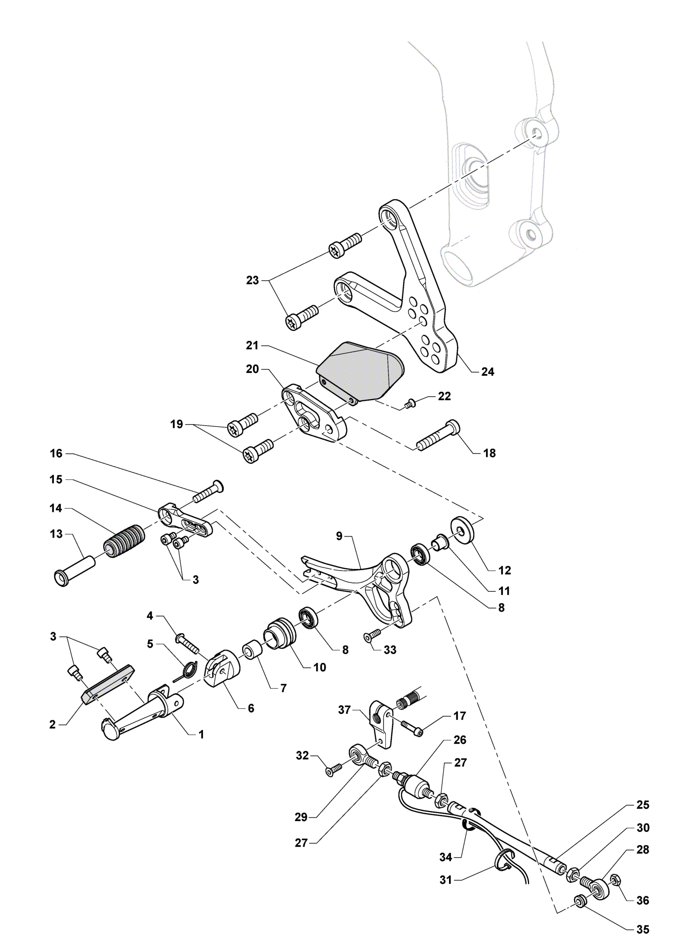 Footrest Assembly Left


