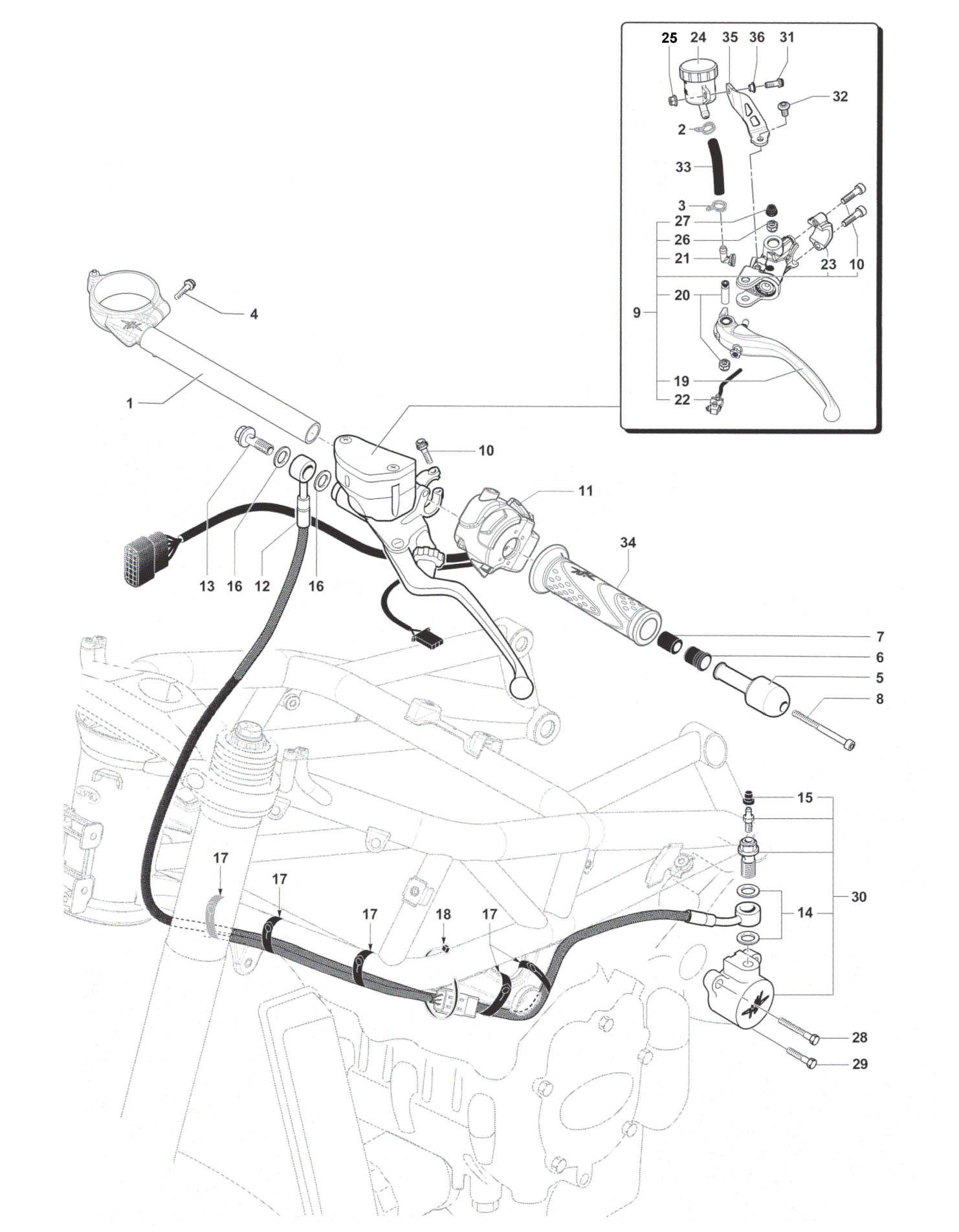 Handlebar Assembly Left


