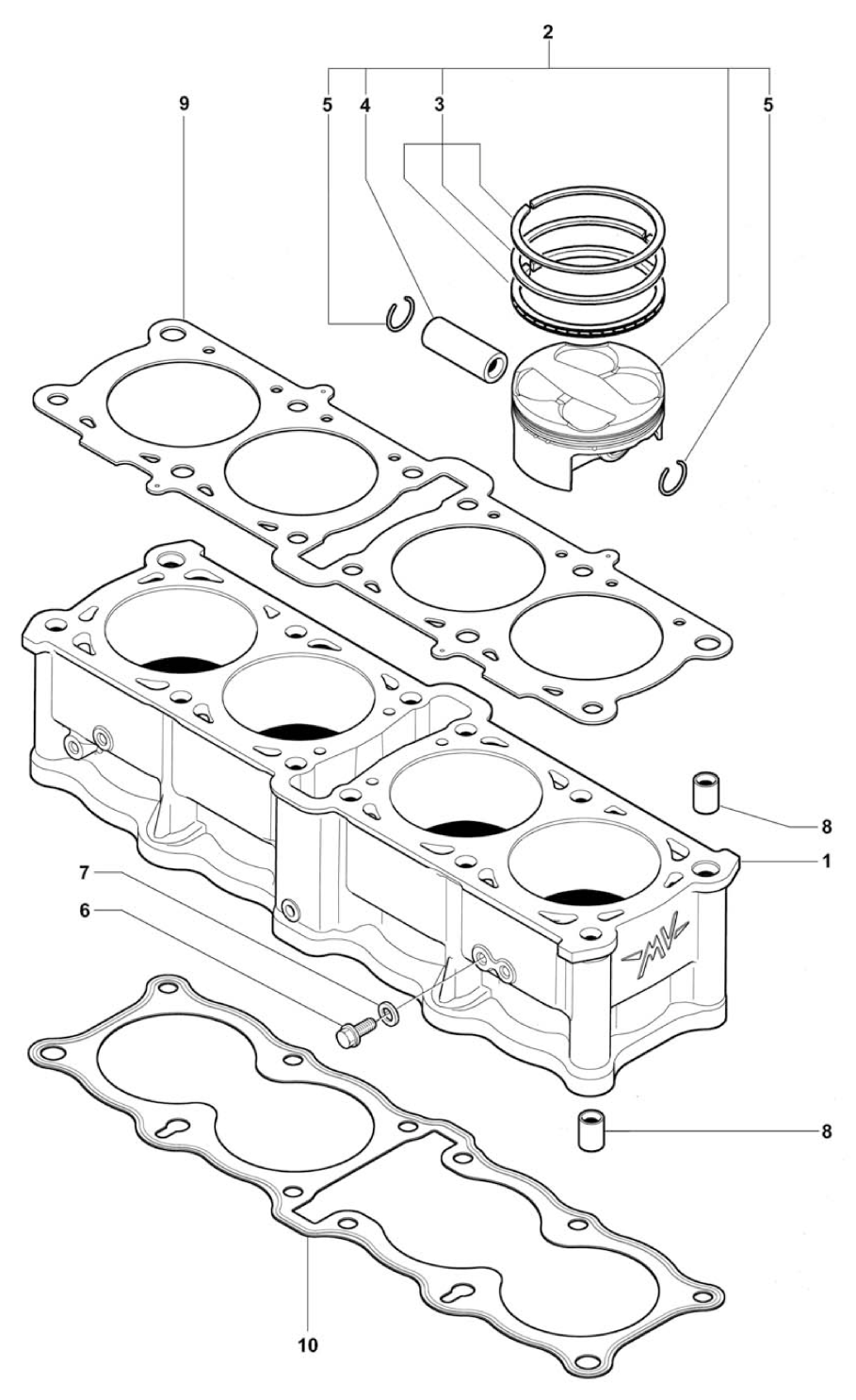 Cylinders And Pistons Assembly


