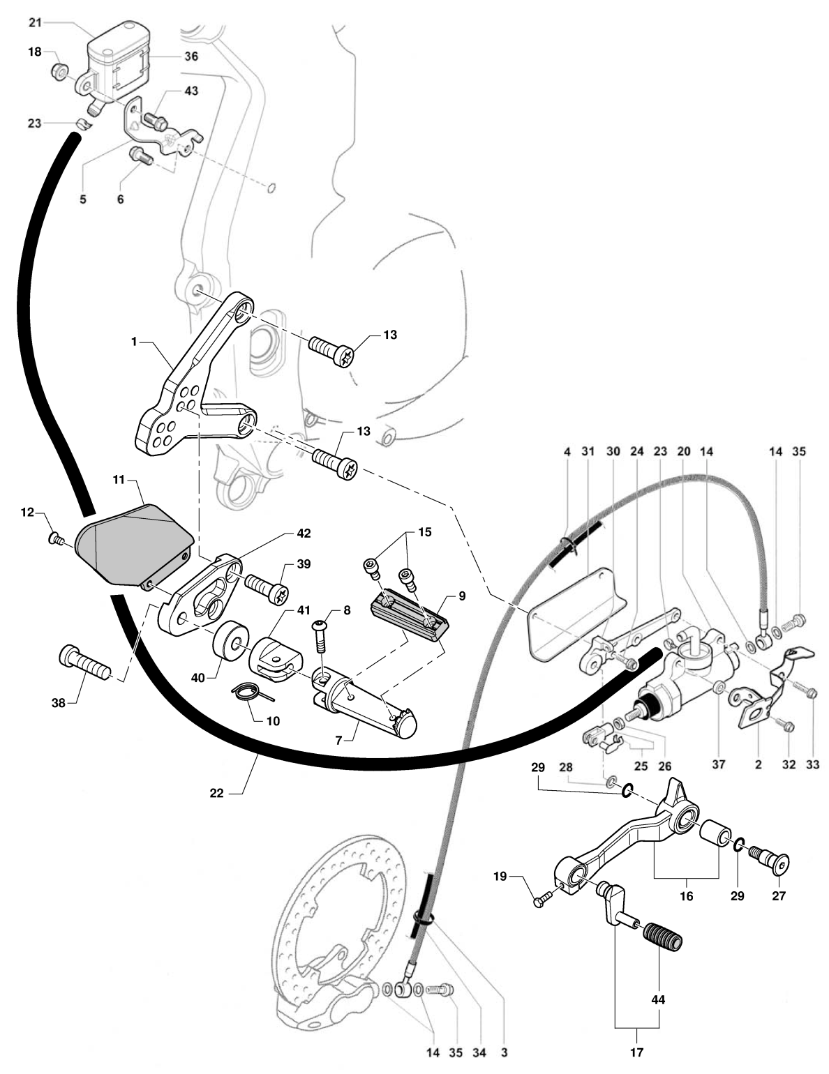 Right-hand Footrest Assembly


