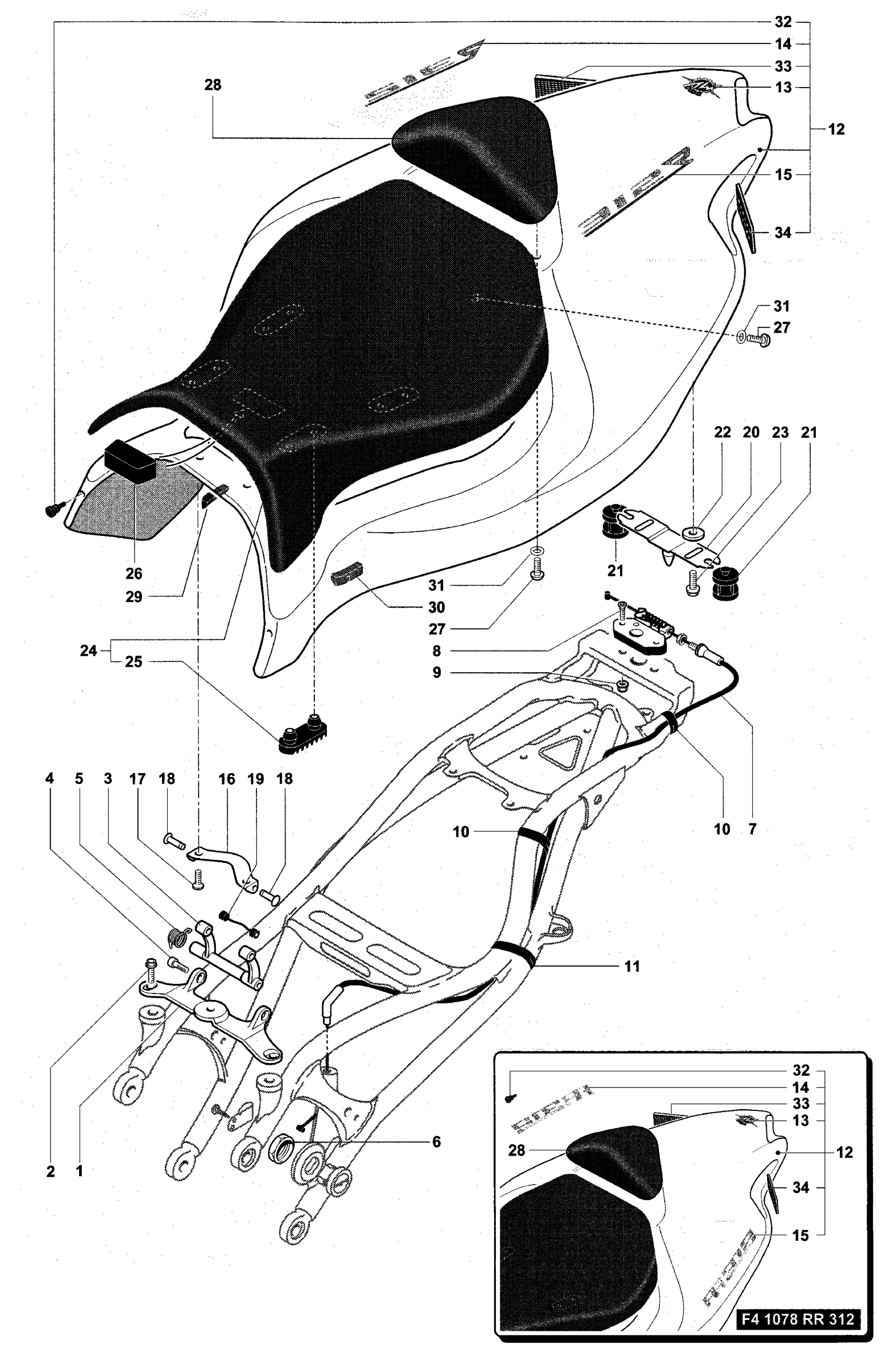 Rear Fairing Single Seat


