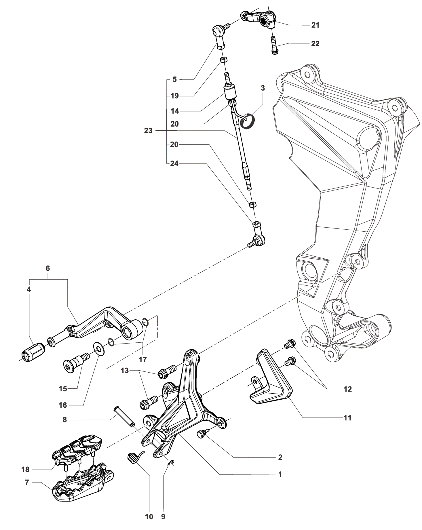 Footrest Assembly Left


