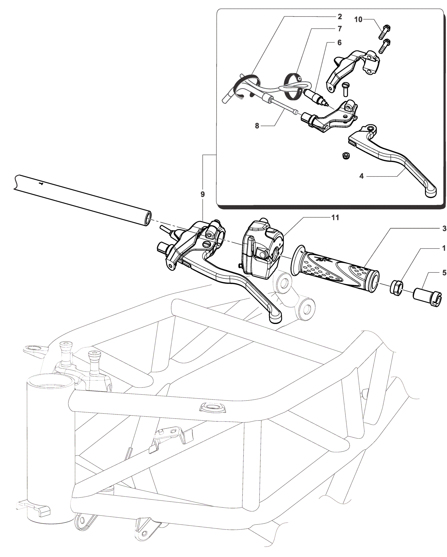 Handlebar Assembly Left


