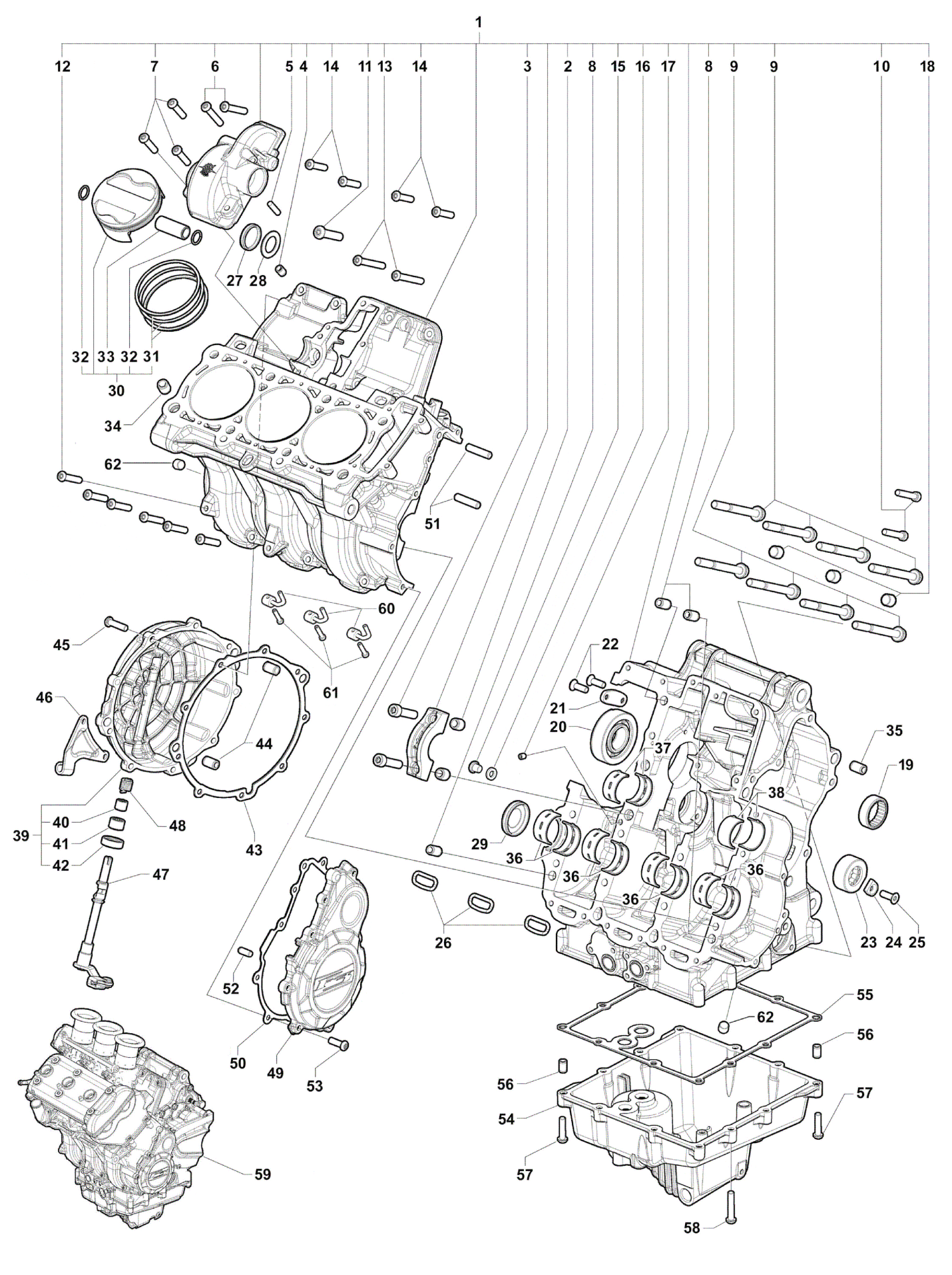 Crankcase Assembly


