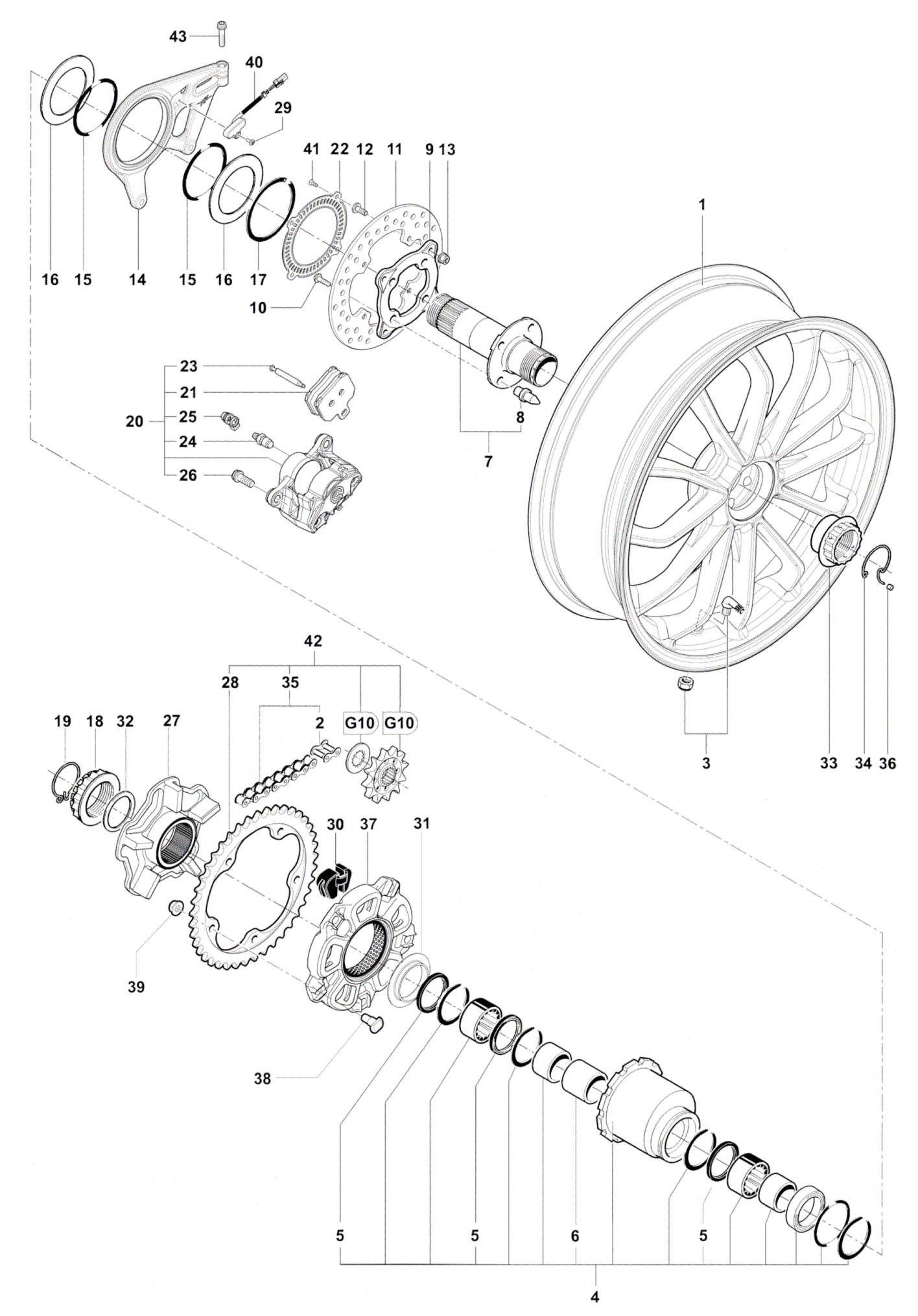 Rear Wheel Assembly


