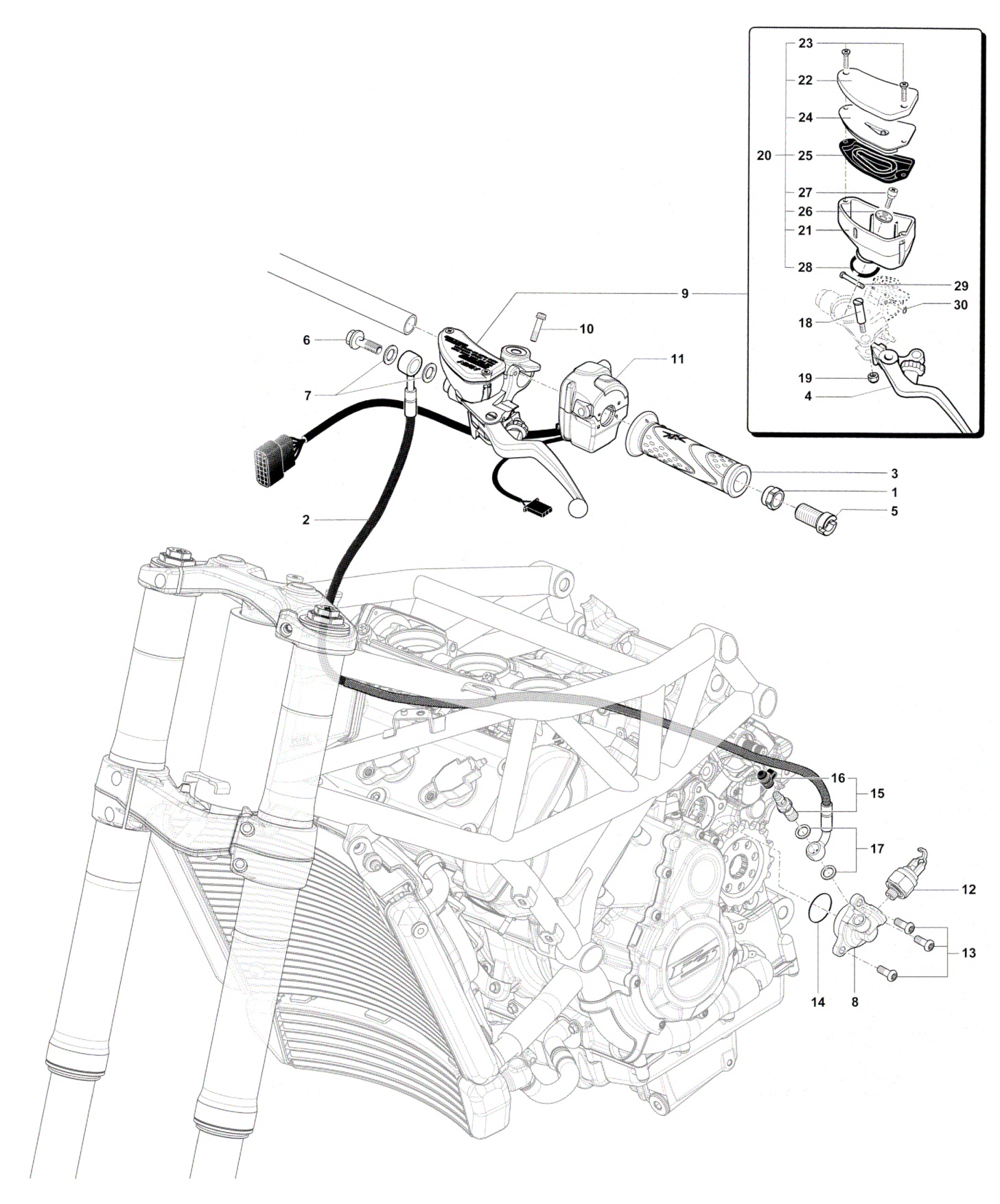 Handlebar Assembly Left


