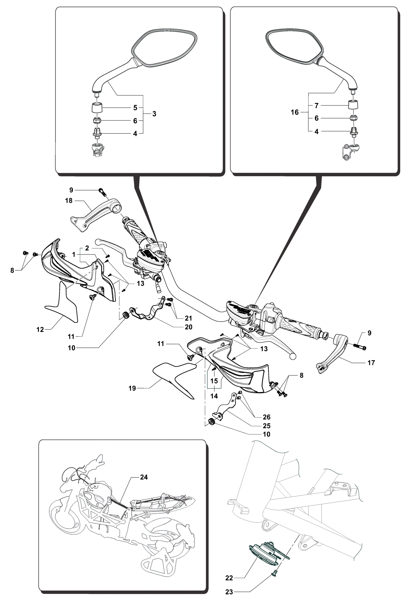 Wiring Harness - Mirrors


