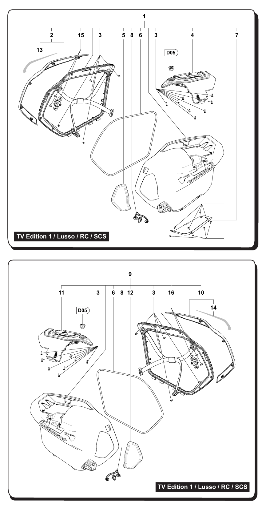 Side Bags Tv Edition 1  Lusso  Rc


