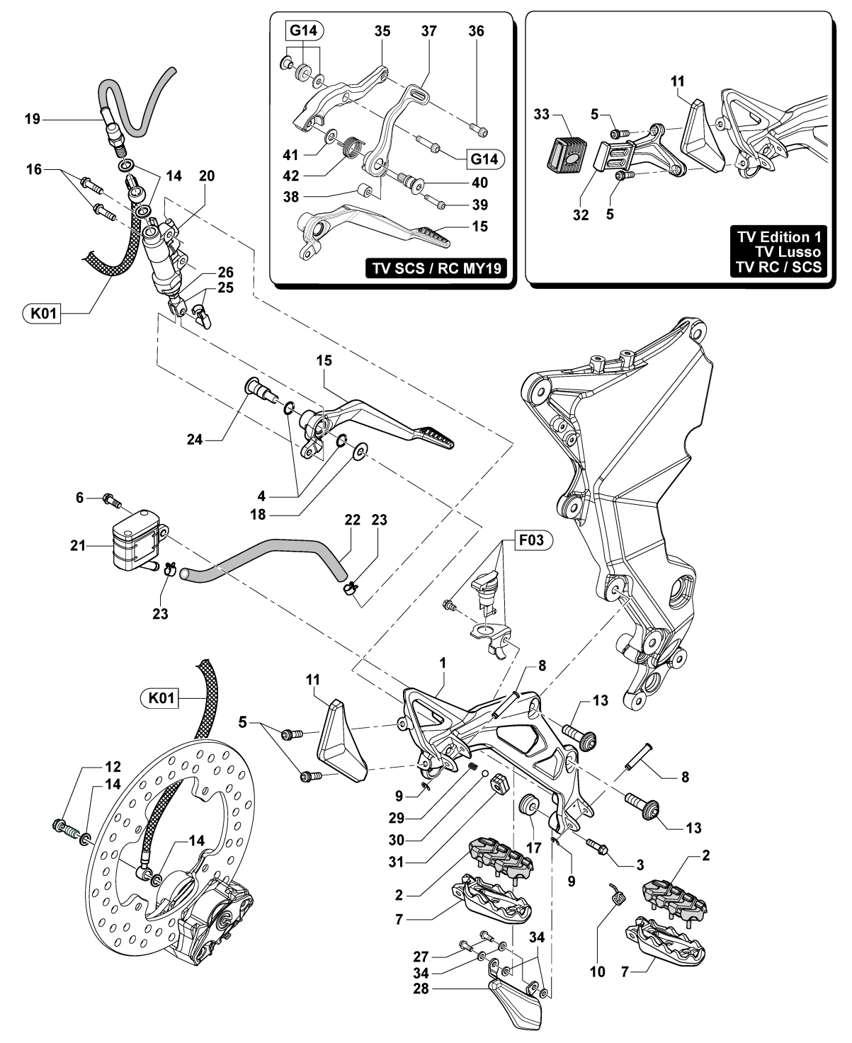 Right-hand Footrest Assembly


