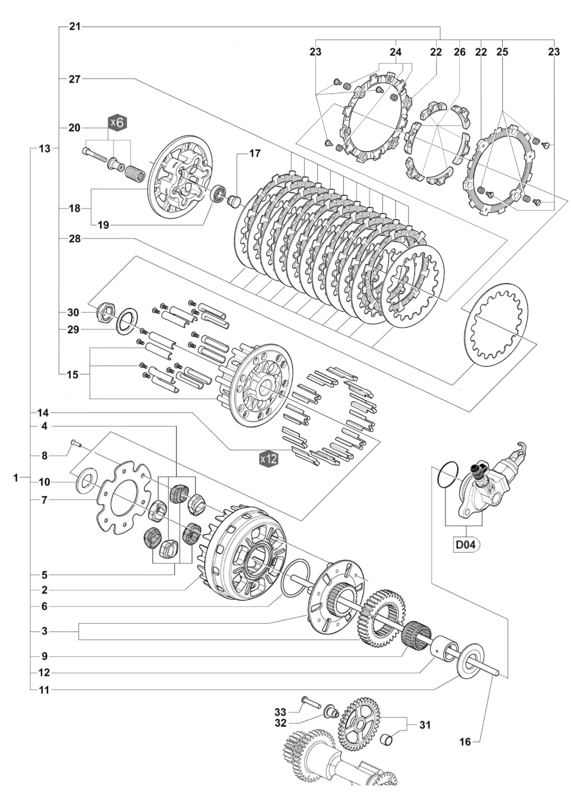 Automatic Clutch Assembly Tv Scs 


