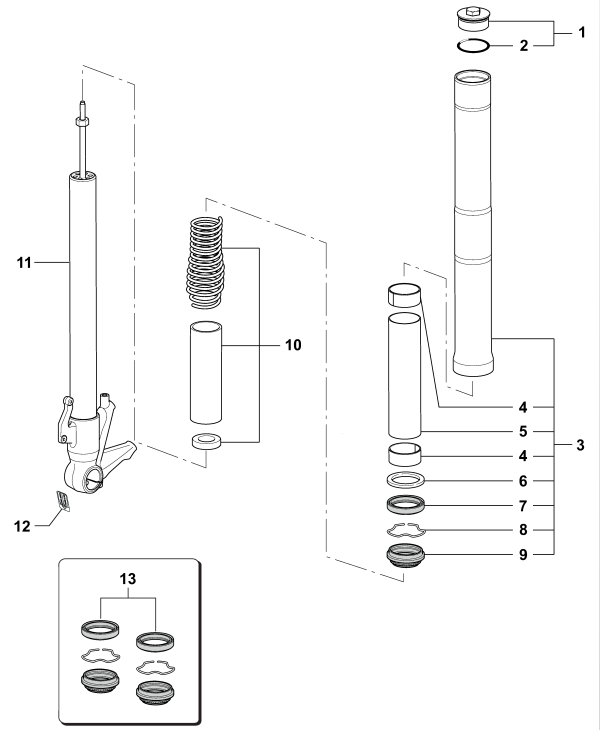 Left-hand Fork Brutale 675


