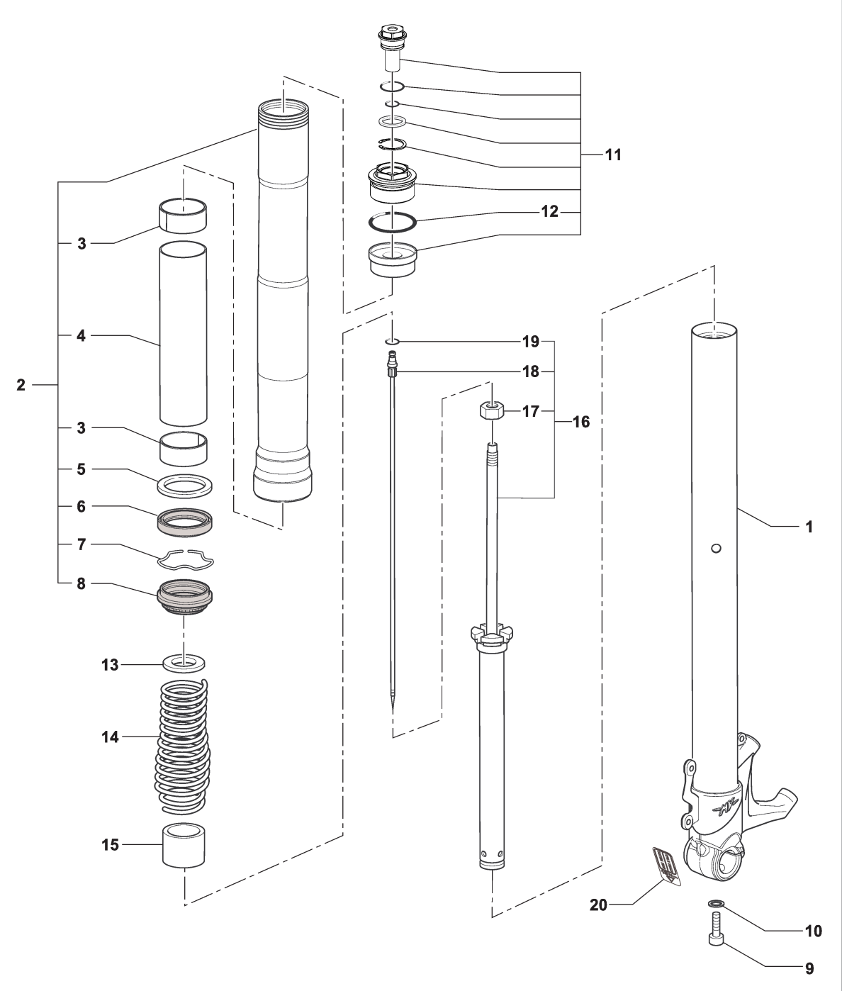 Left-hand Fork B3 800-rr  Dragste


